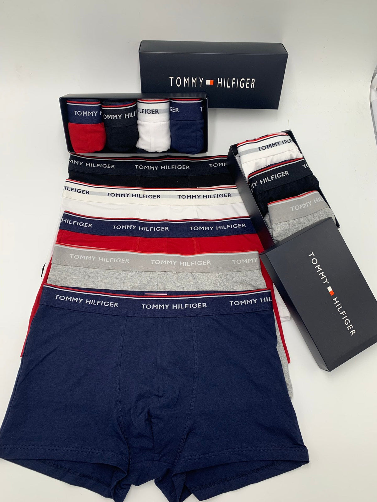 Tommy Hilfiger Clean Logo Waistbands Men's Boxer Briefs - 3-Piece Box