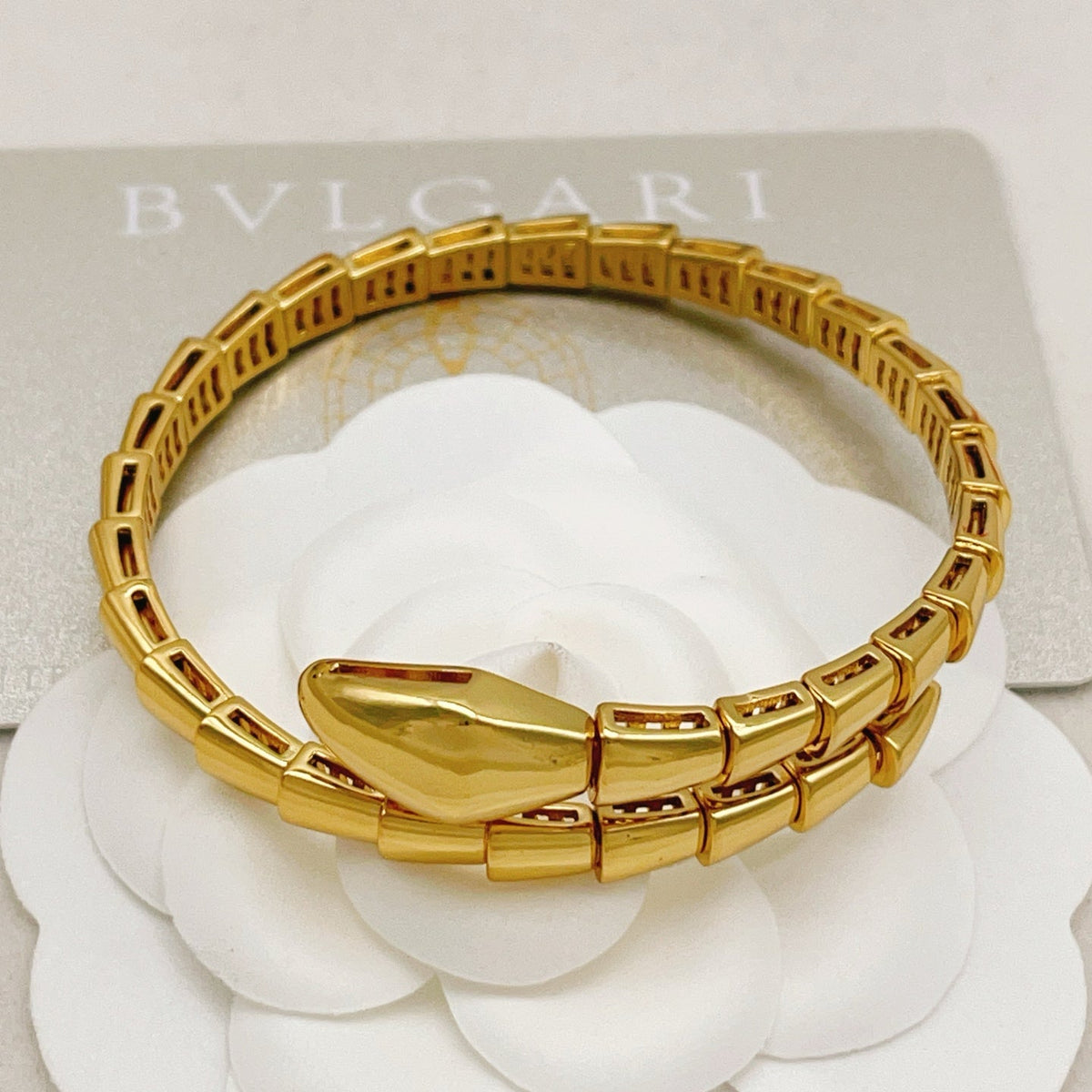Martin Graham bangle in polished metal-tone – main product view