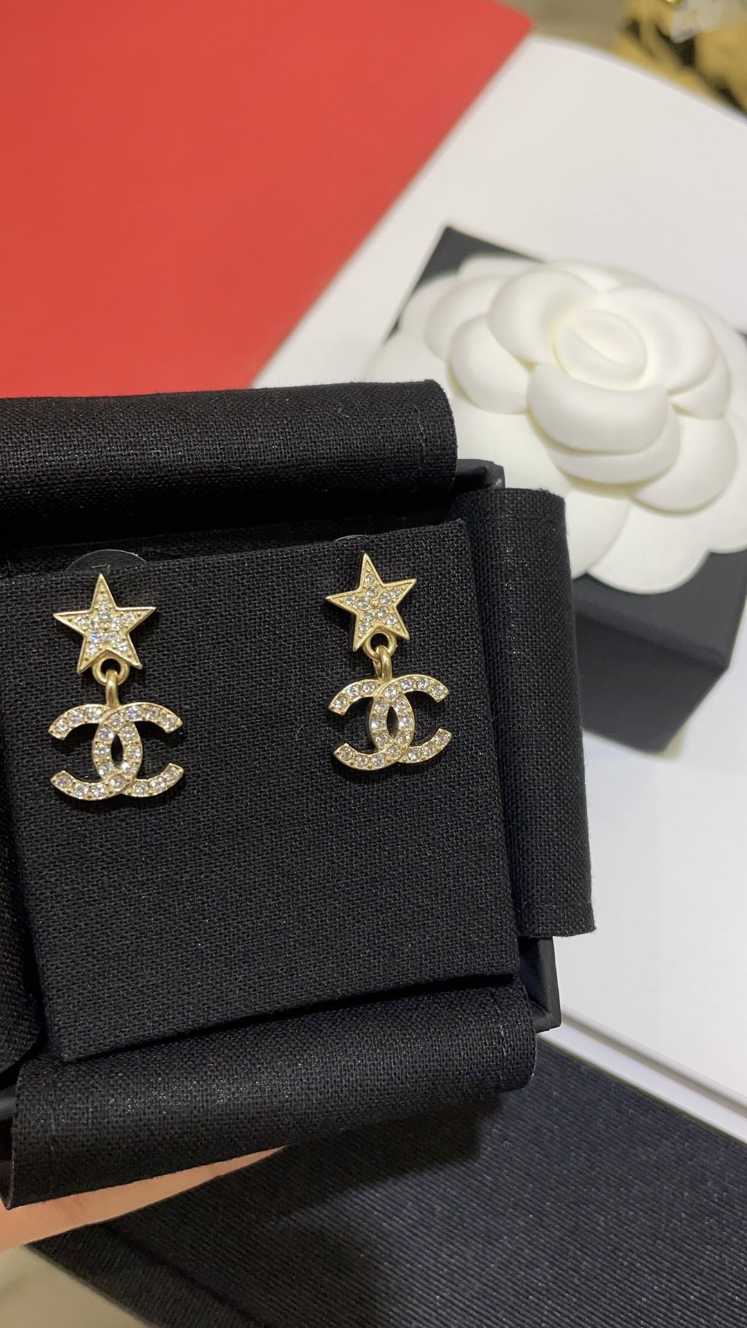 Martin Graham stud earrings in polished metal-tone – main product view