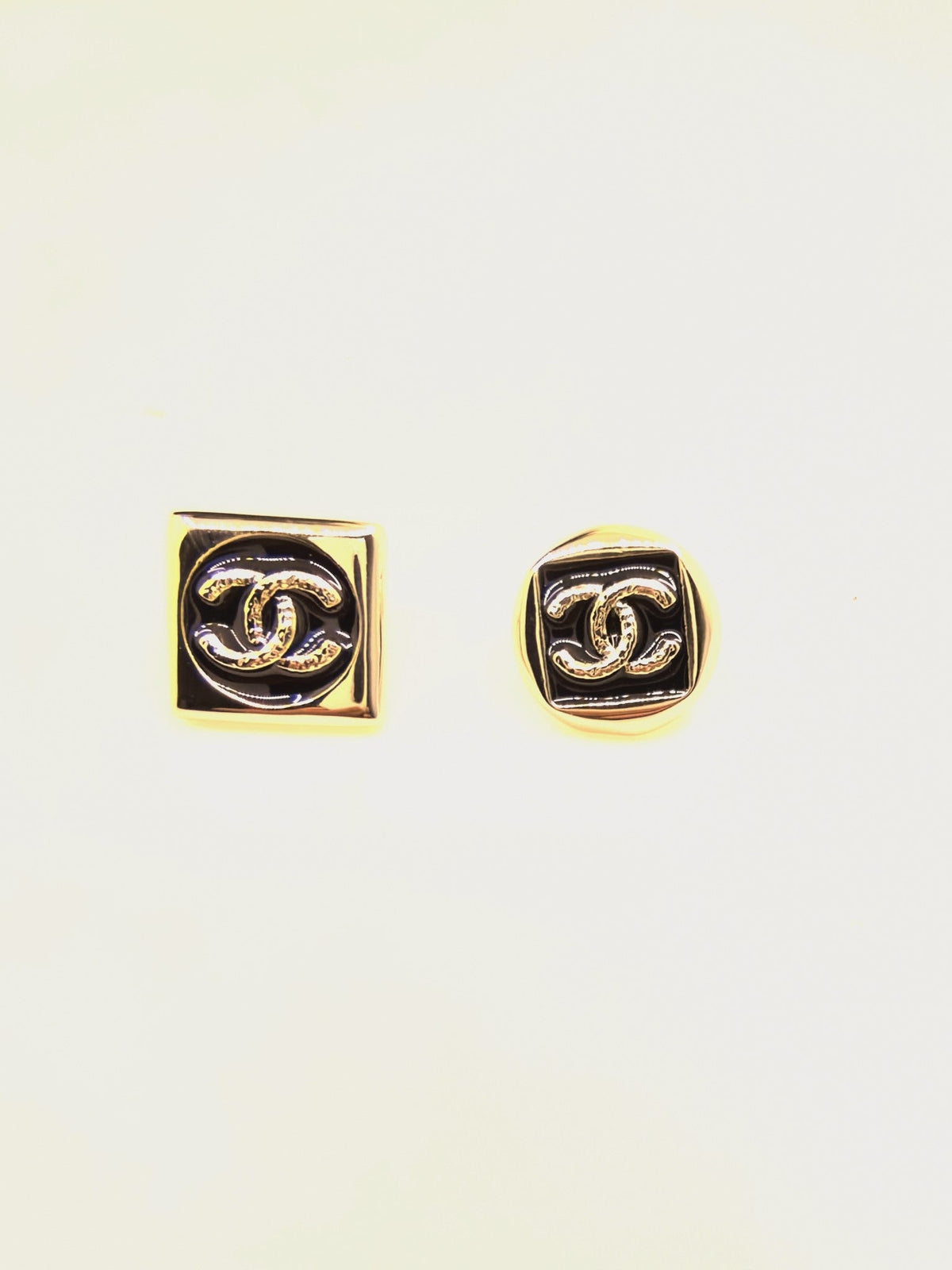 Martin Graham stud earrings in polished metal-tone – main product view