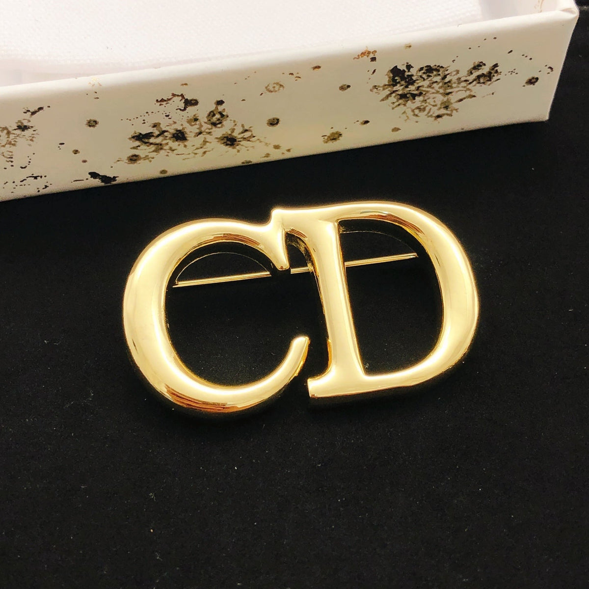 Martin Graham brooch in polished metal-tone – main product view