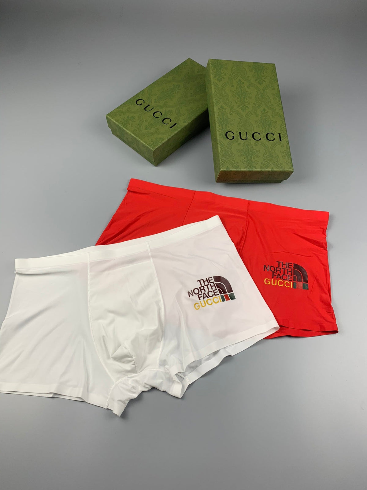 Gucci Contrast Logo Waistbands Men's Boxer Briefs - 3-Piece Box
