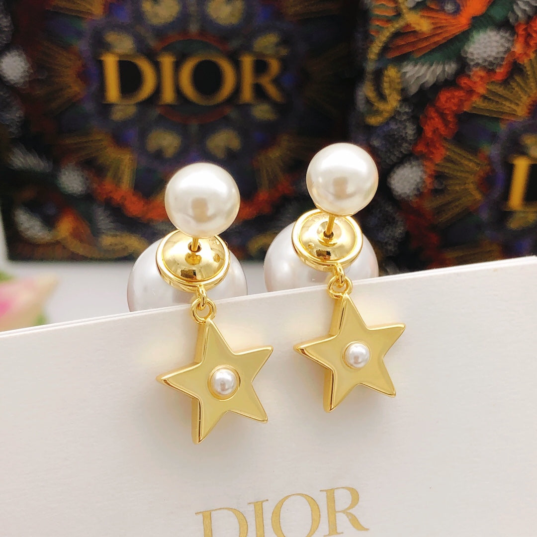 Martin Graham stud earrings in polished metal-tone – main product view