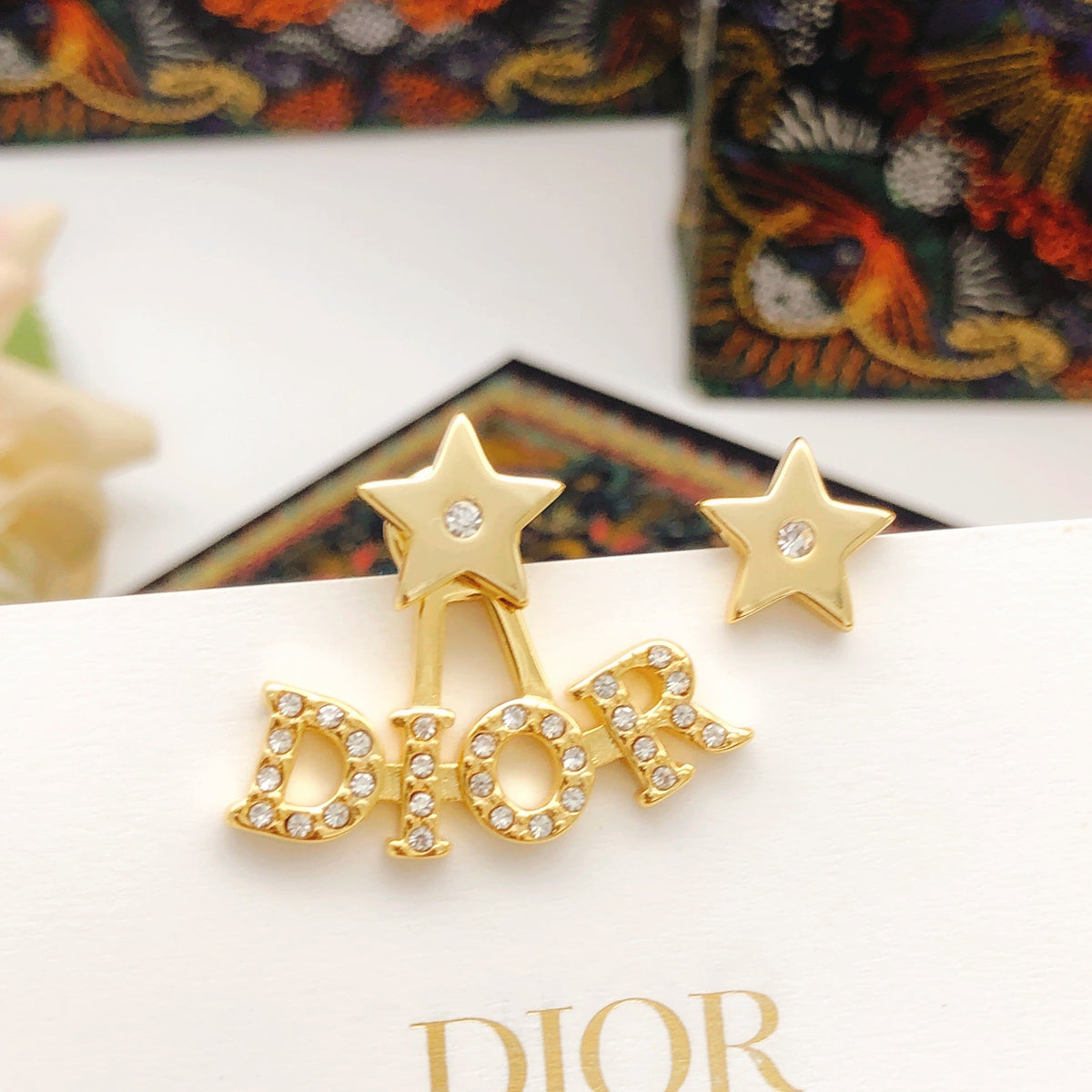 Martin Graham stud earrings in polished metal-tone – main product view