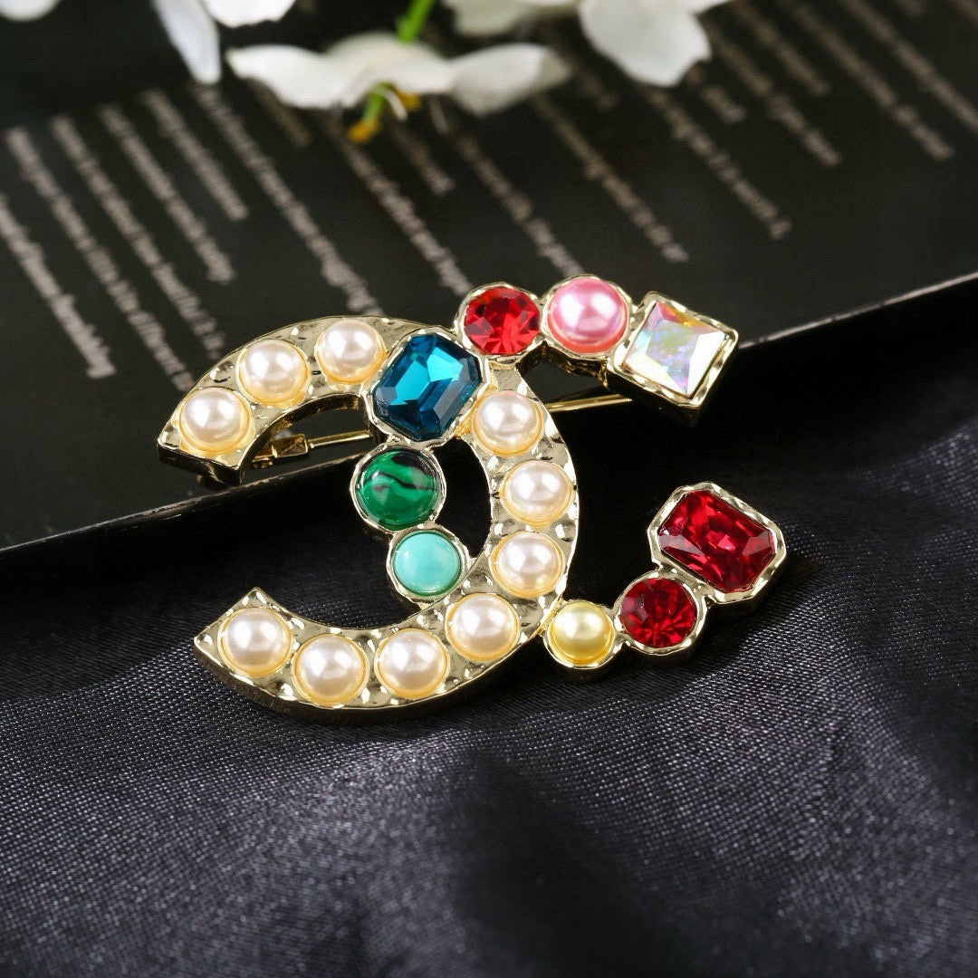Martin Graham brooch in polished metal-tone – main product view