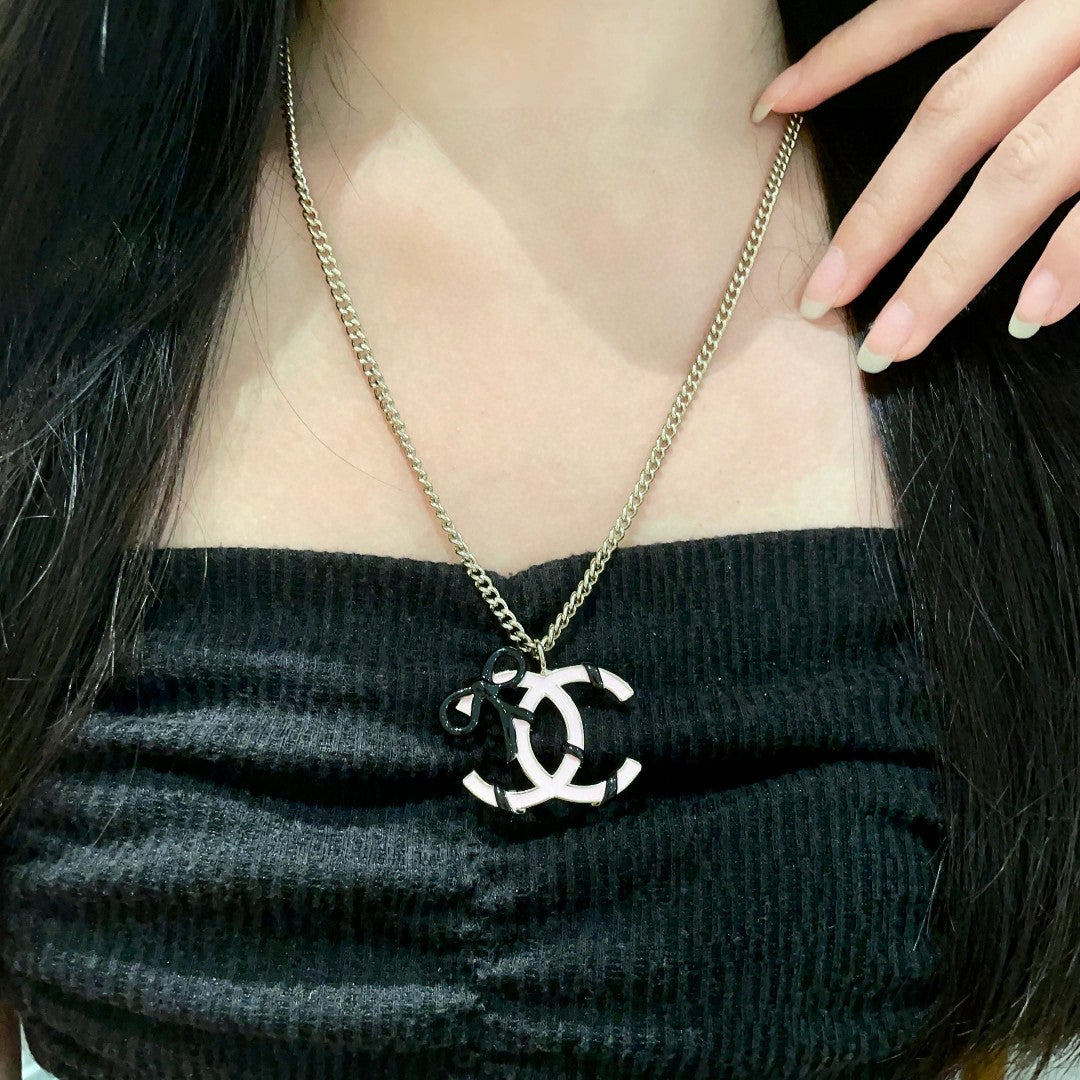 Martin Graham pendant necklace in polished metal-tone – main product view