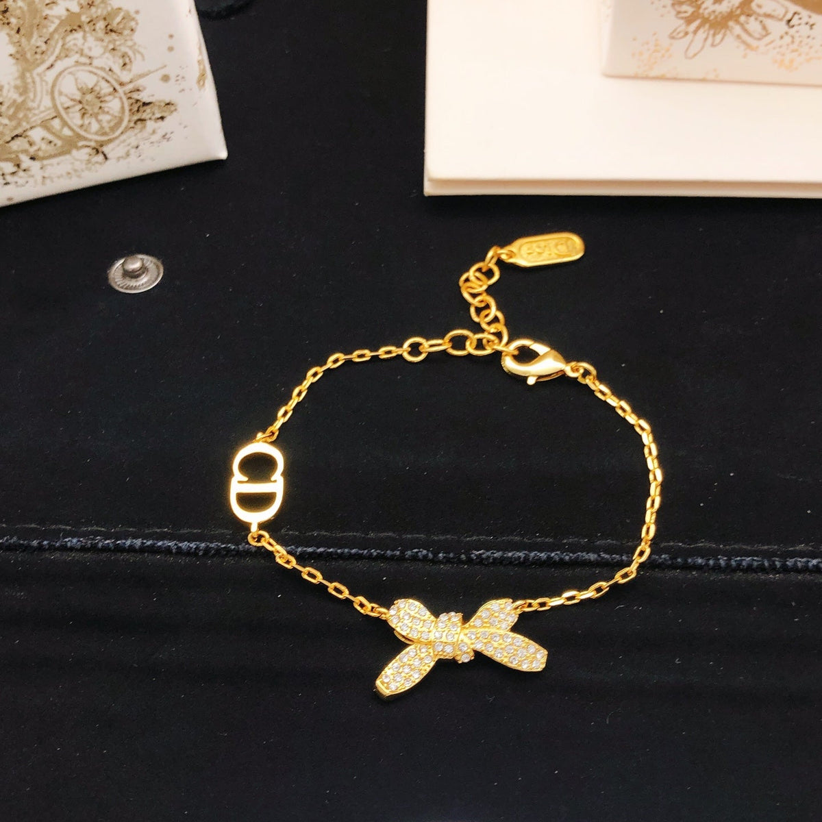Martin Graham bracelet in polished metal-tone – main product view