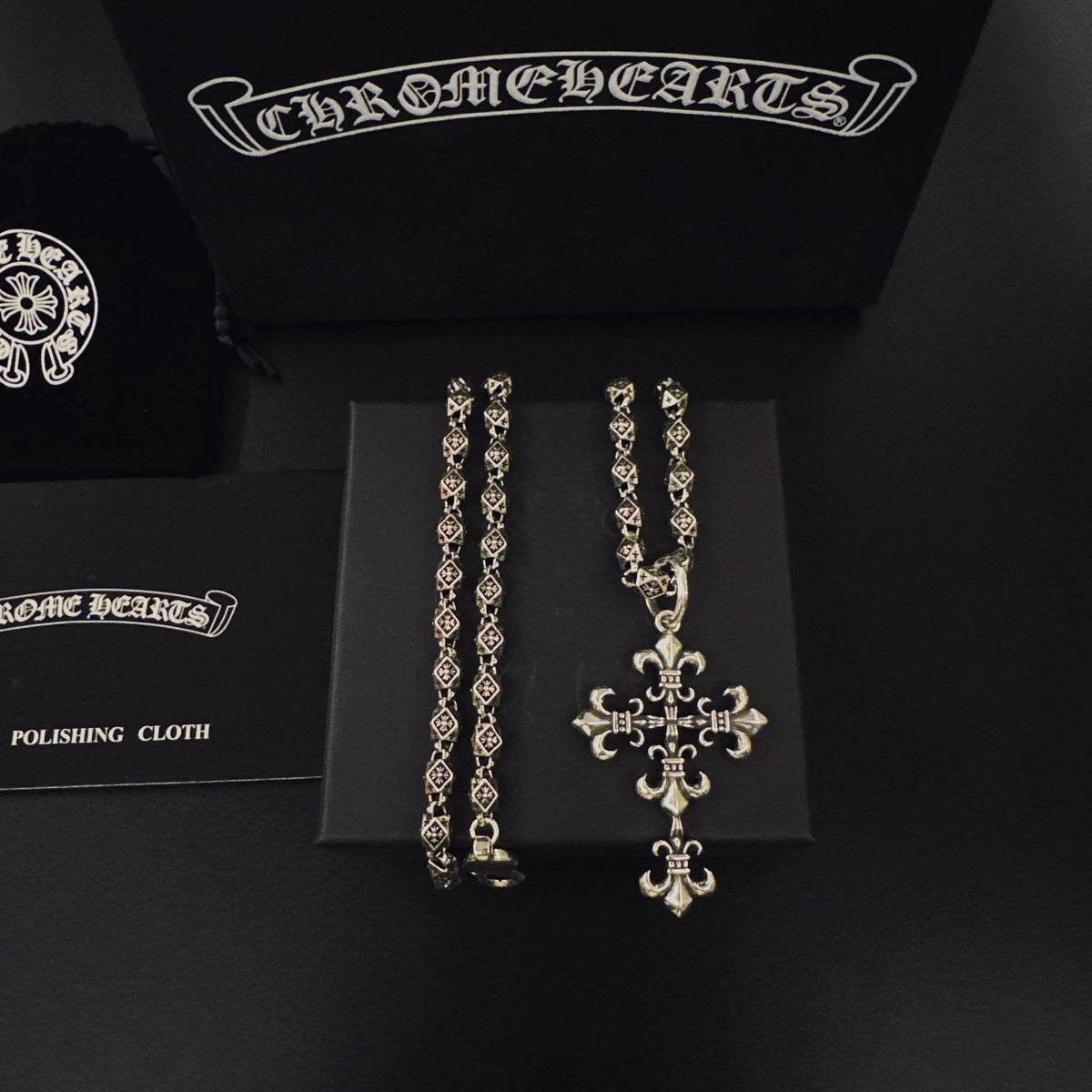 Martin Graham pendant necklace in polished metal-tone – main product view