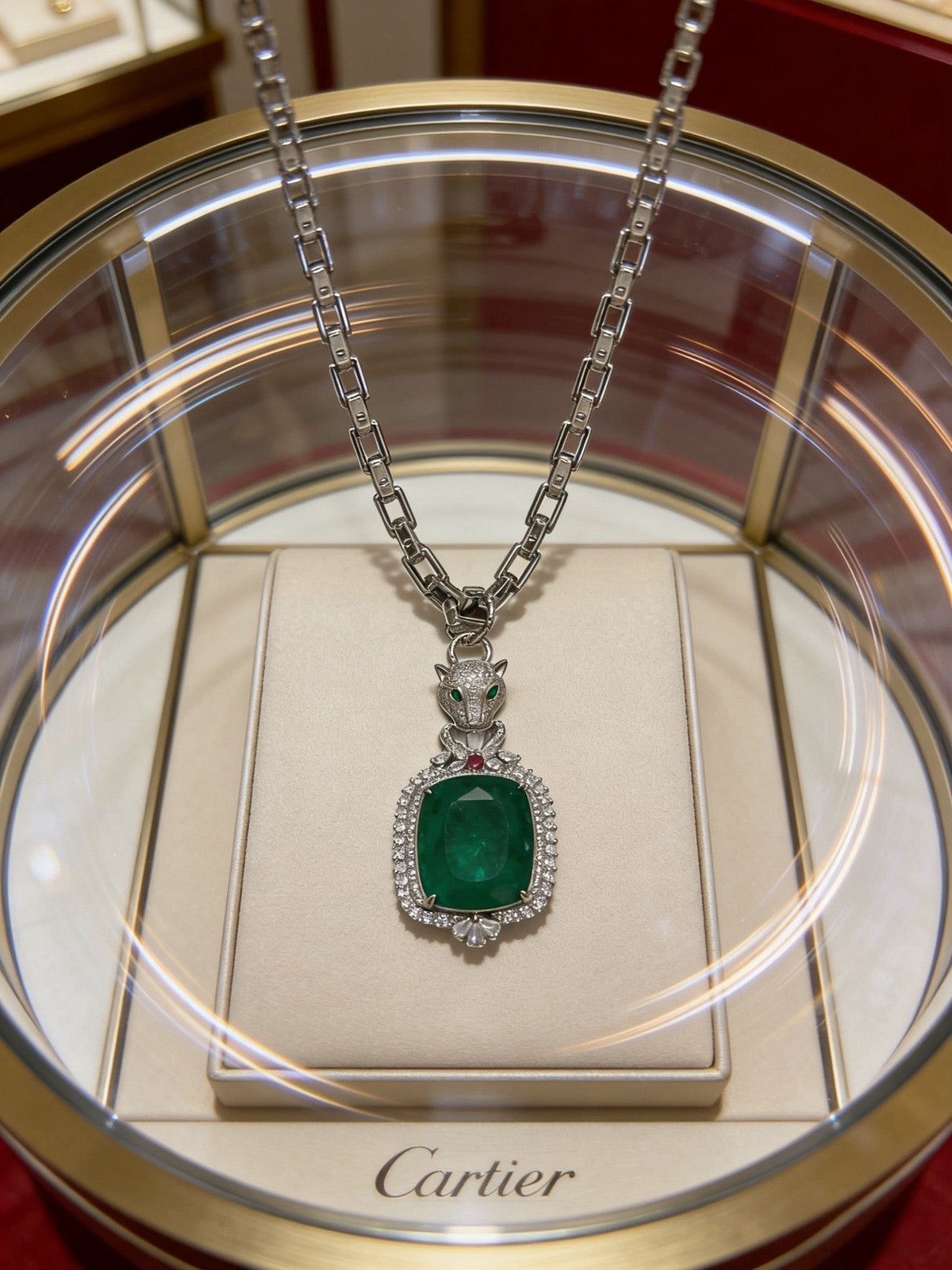 Martin Graham pendant necklace in polished metal-tone – main product view