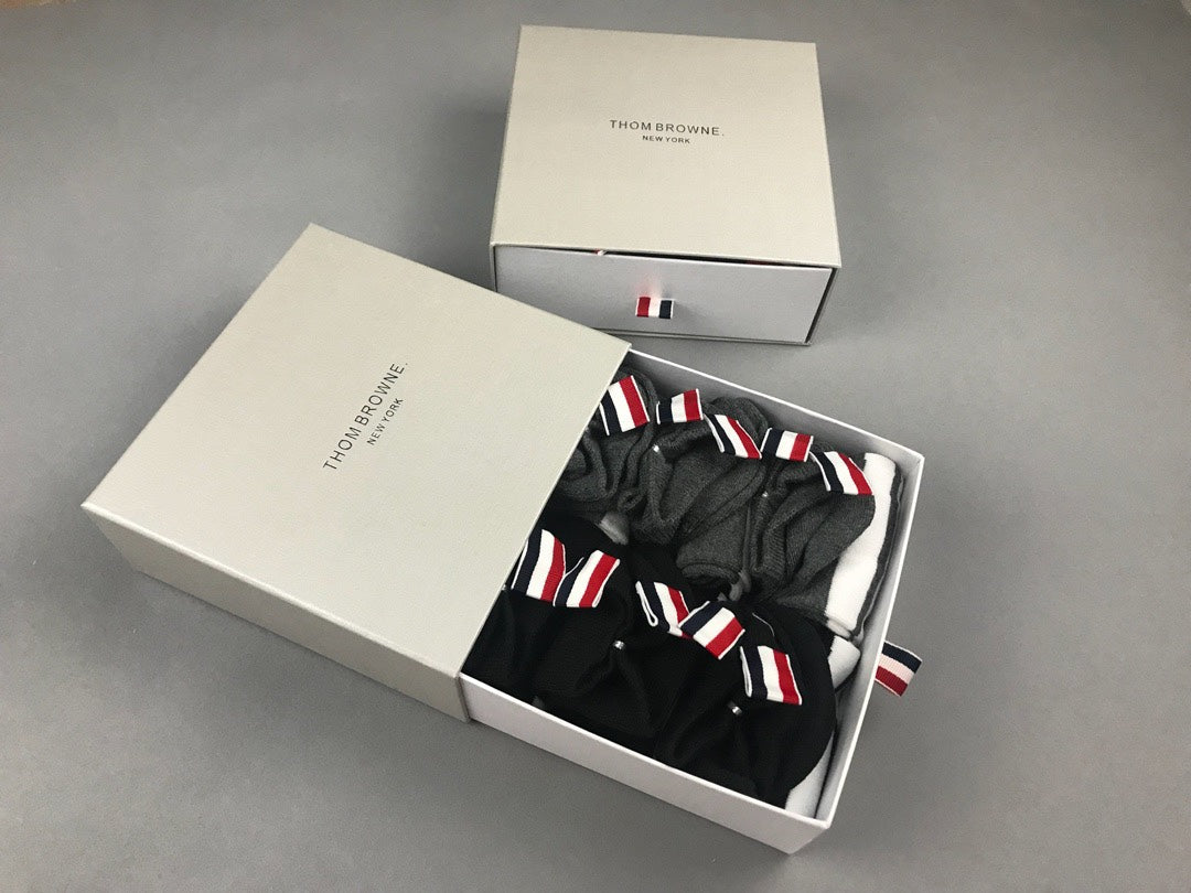 Thom Browne Cotton Crew Socks - 5-Pair Set