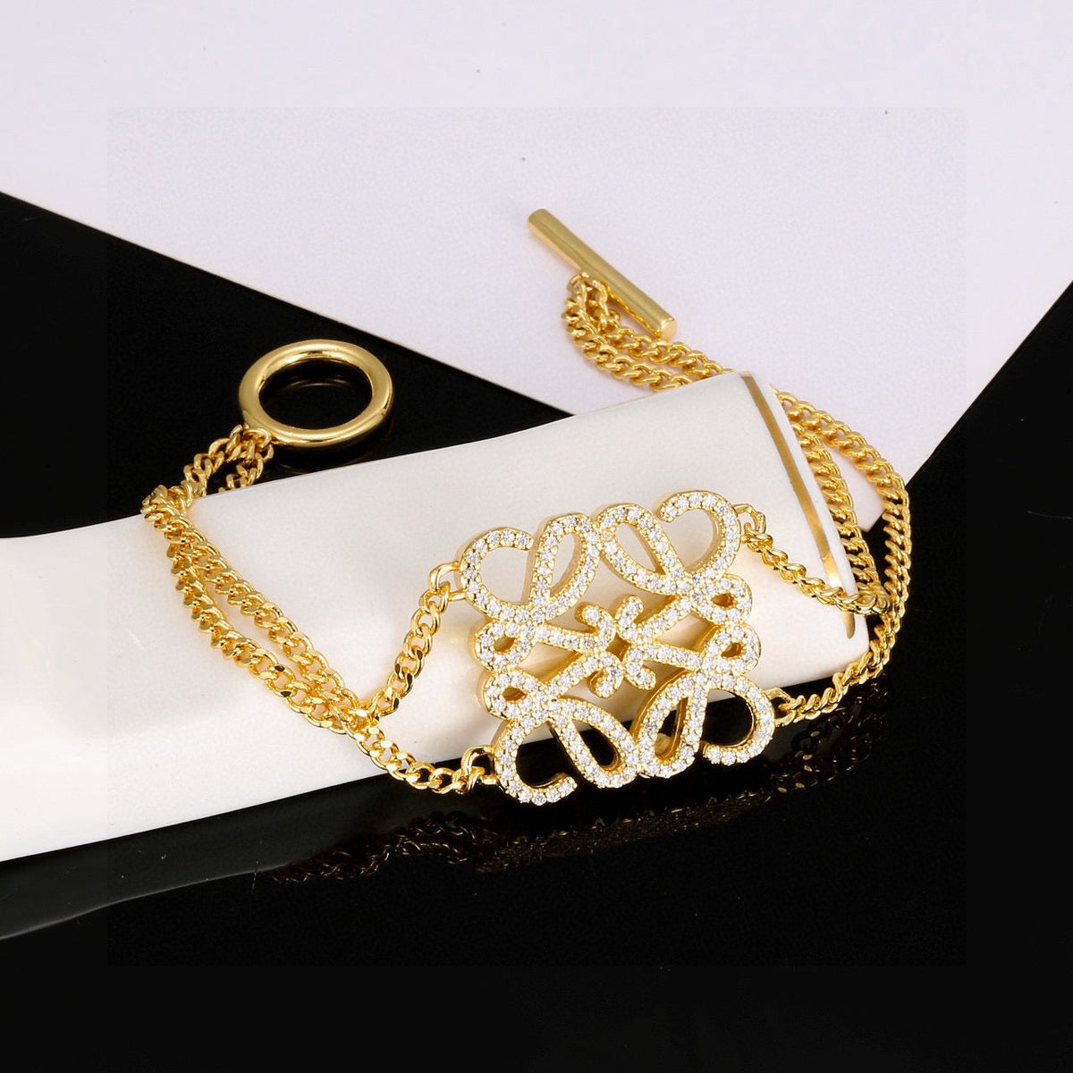 Martin Graham bracelet in polished metal-tone – main product view