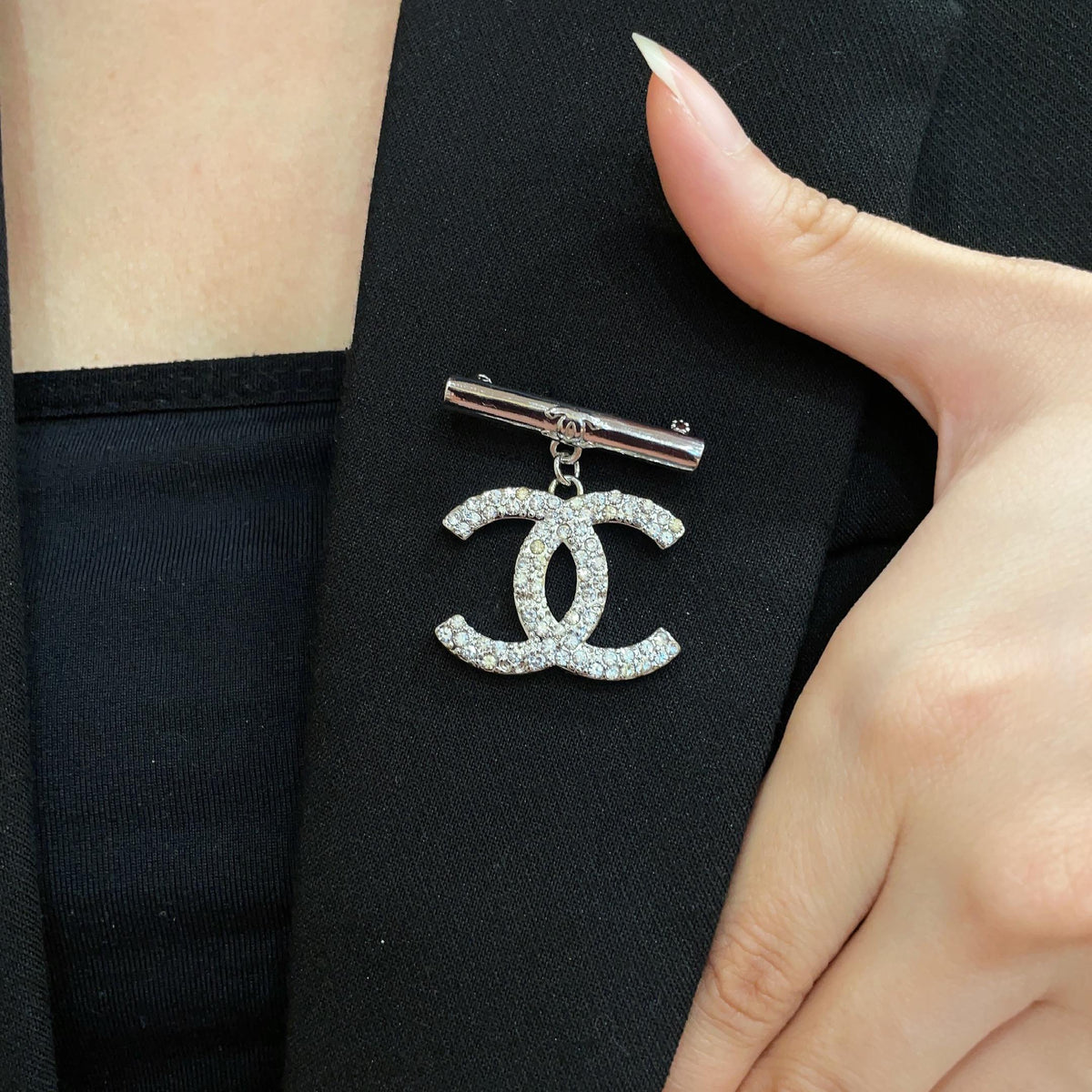 Martin Graham brooch in polished metal-tone – main product view