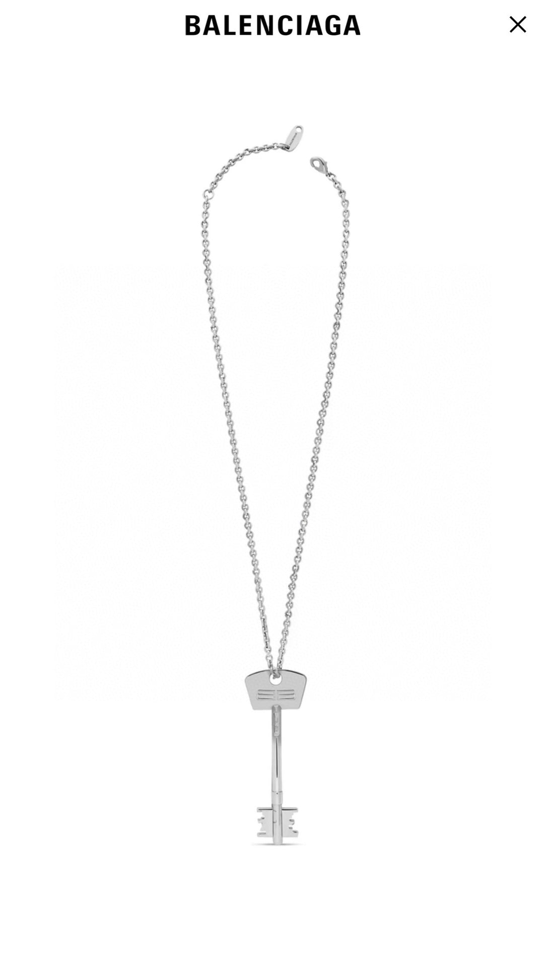 Martin Graham pendant necklace in polished metal-tone – main product view
