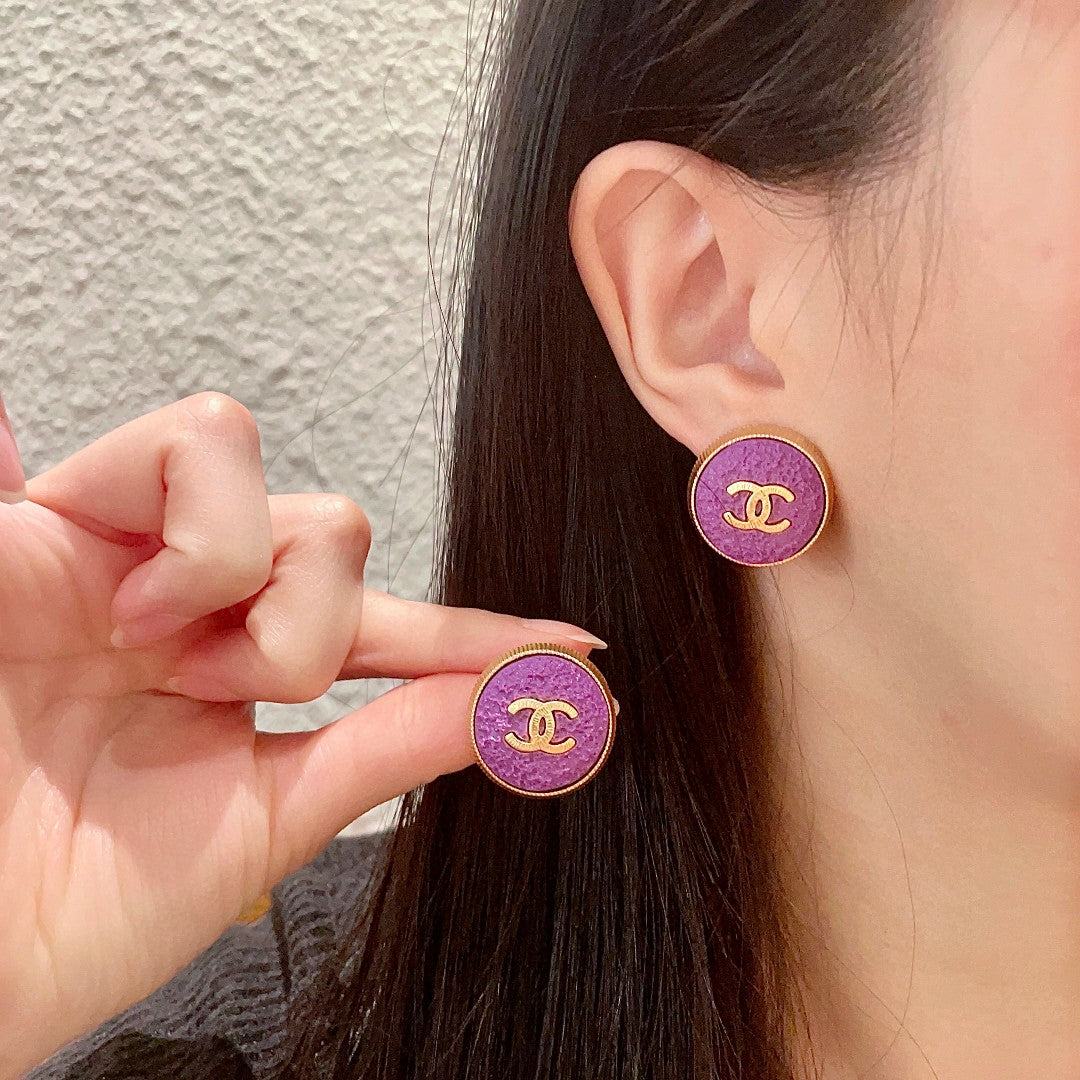 Martin Graham stud earrings in polished metal-tone – main product view