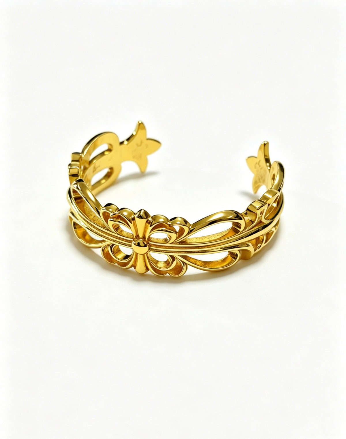 Martin Graham bangle in polished metal-tone – main product view