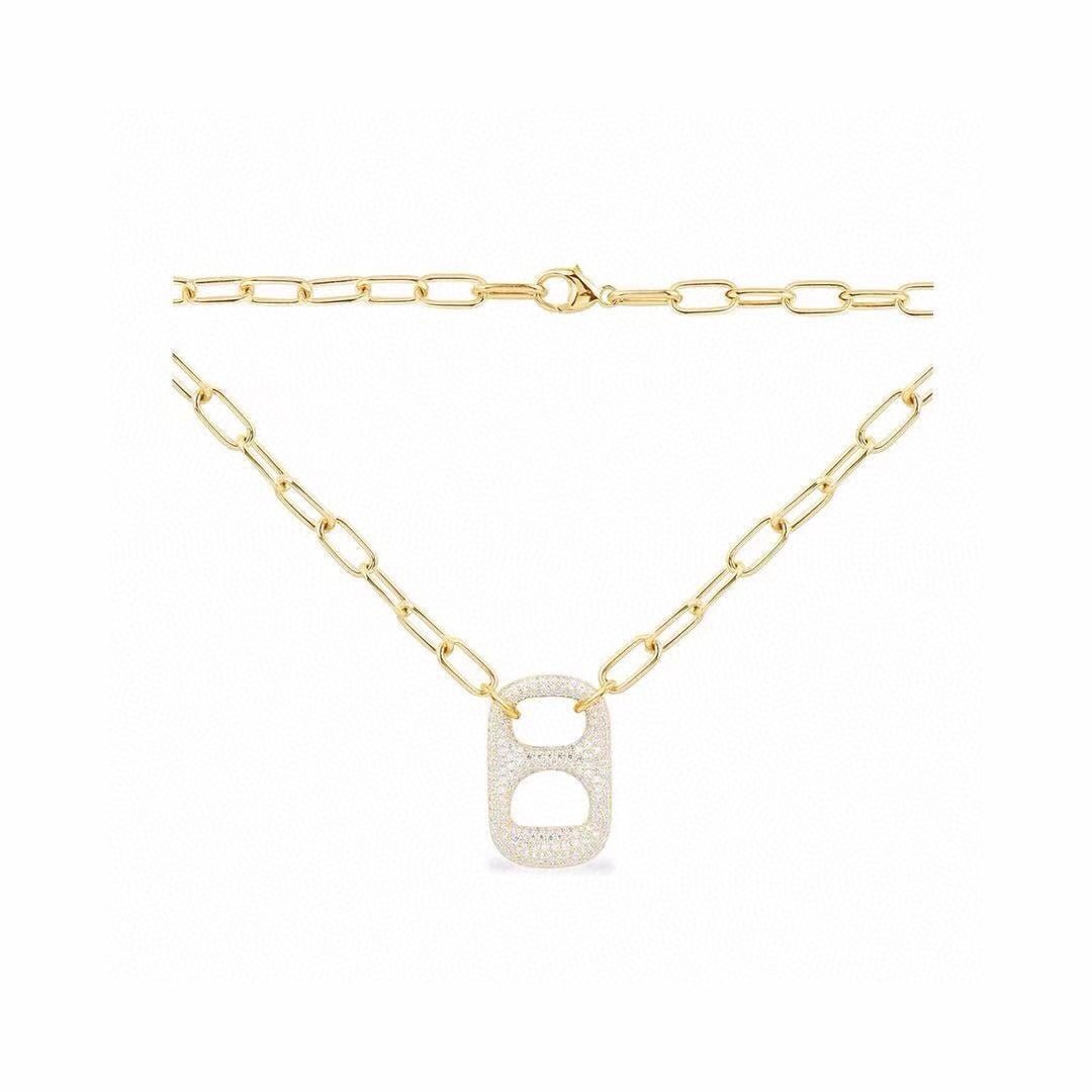 Martin Graham pendant necklace in polished metal-tone – main product view