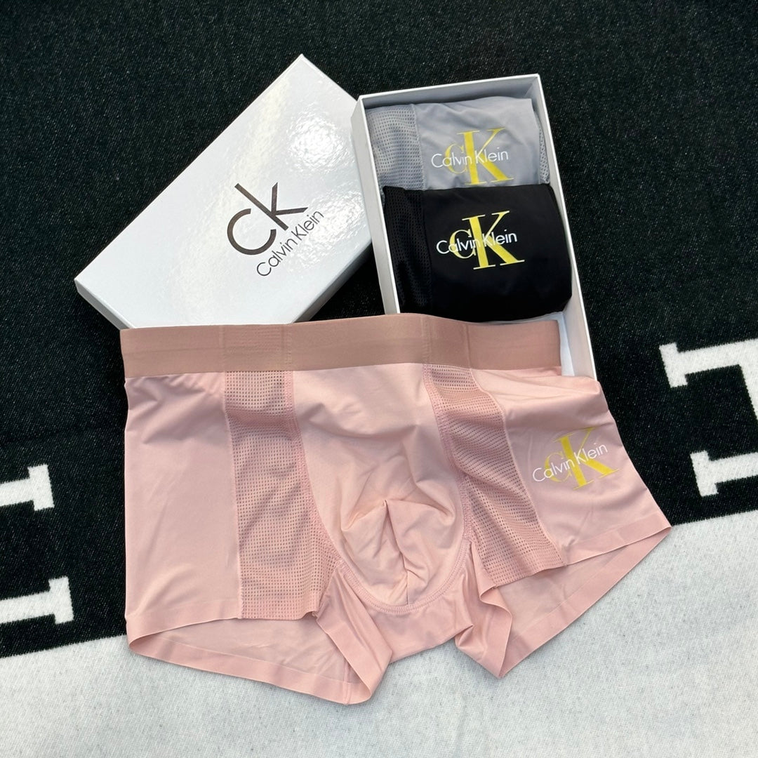 Calvin Klein Logo Men's Boxer Briefs - 3-Piece Box