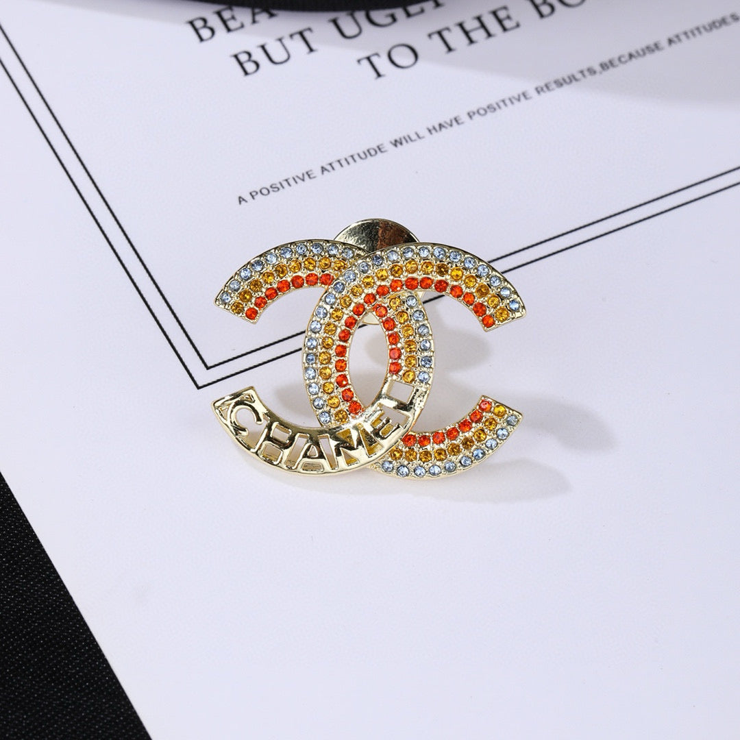Martin Graham brooch in polished metal-tone – main product view