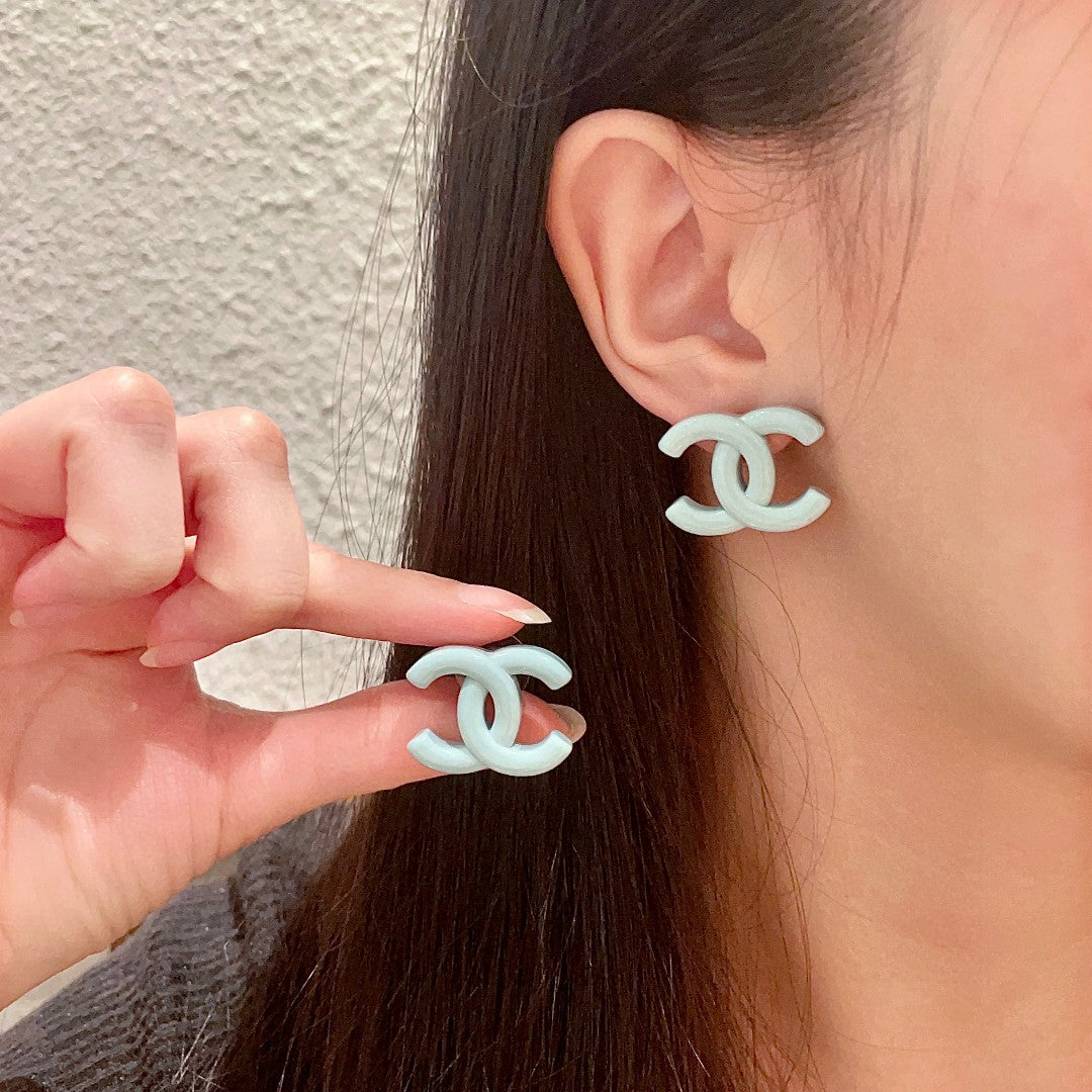 Martin Graham stud earrings in polished metal-tone – main product view