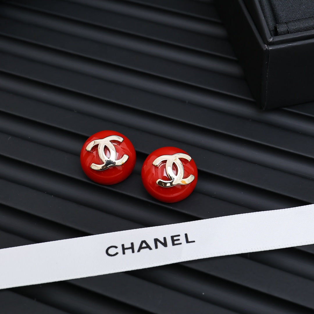 Martin Graham stud earrings in polished metal-tone – main product view