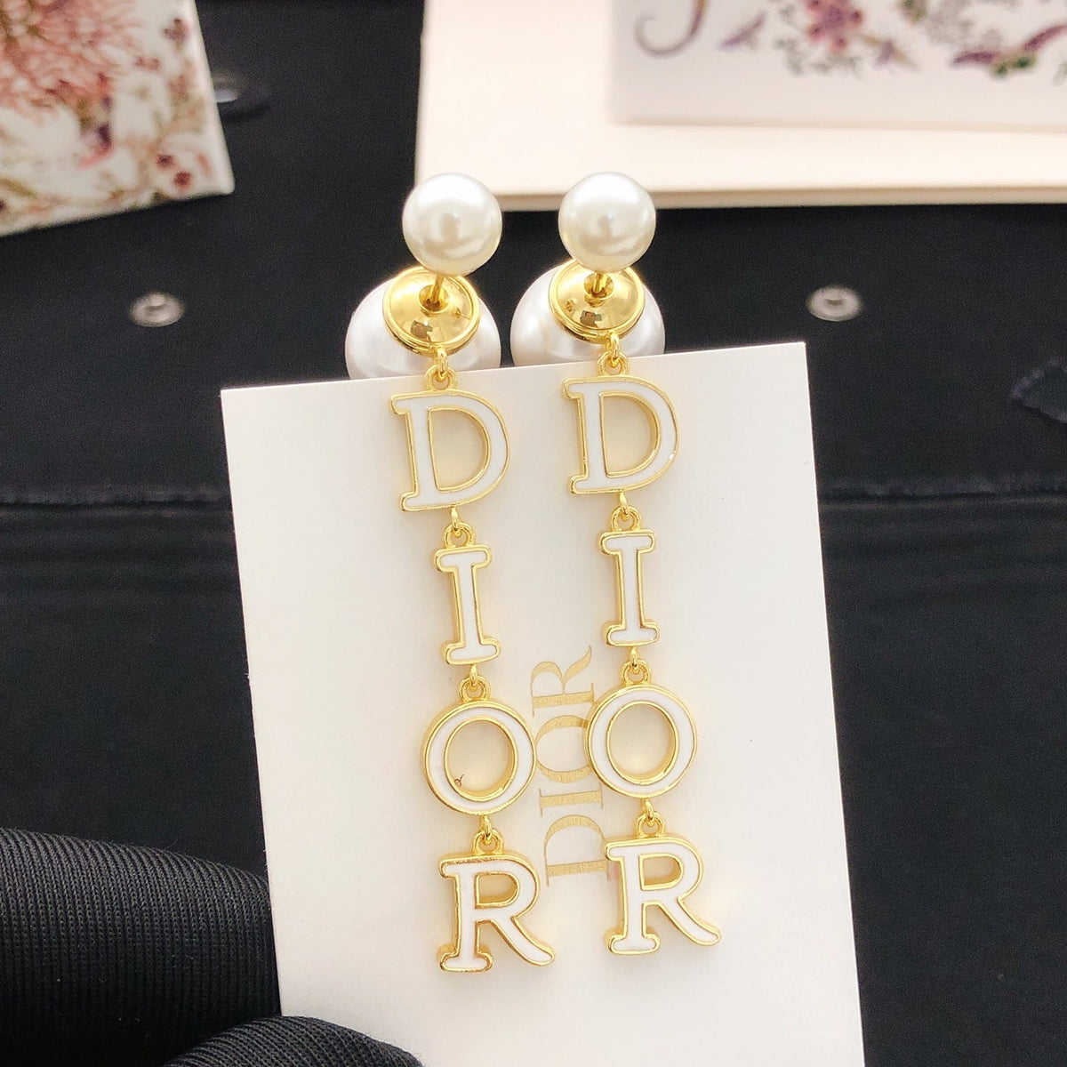 Martin Graham stud earrings in polished metal-tone – main product view