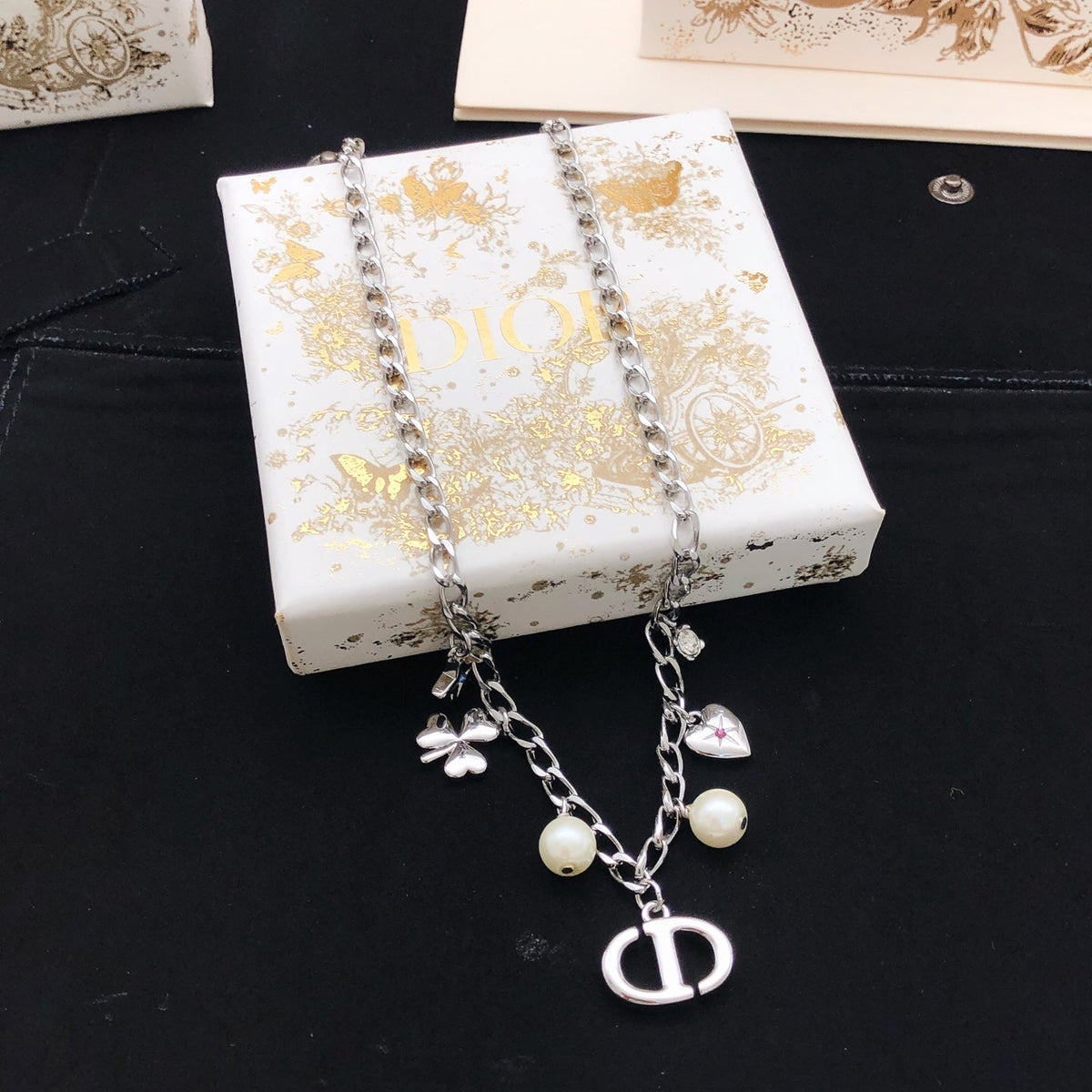 Martin Graham pendant necklace in polished metal-tone – main product view