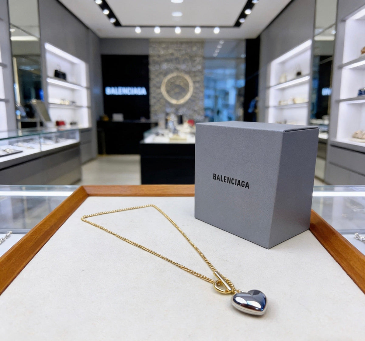Martin Graham pendant necklace in polished metal-tone – main product view