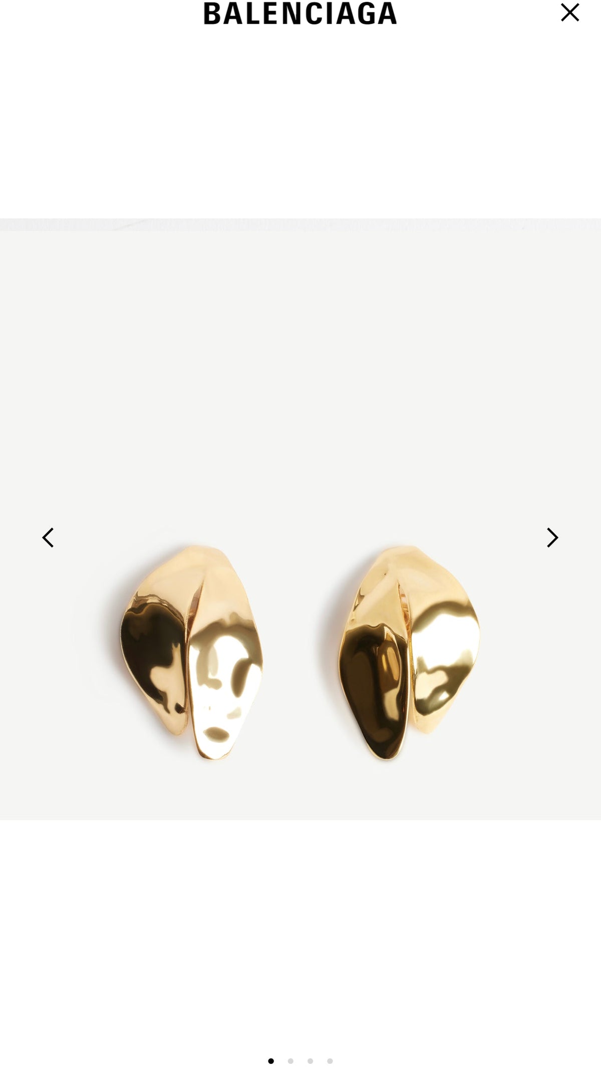 Martin Graham stud earrings in polished metal-tone – main product view