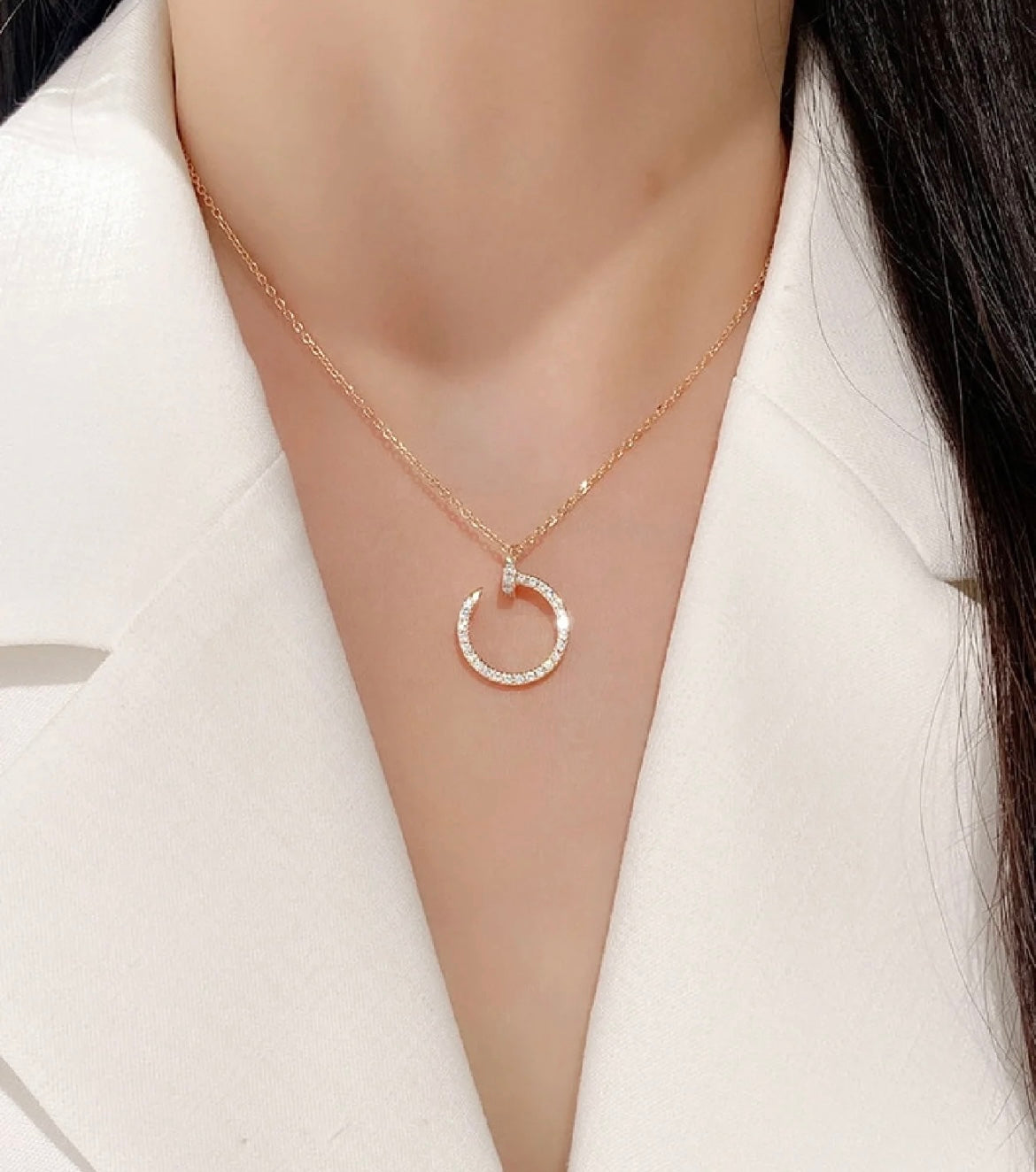 Martin Graham pendant necklace in polished metal-tone – main product view