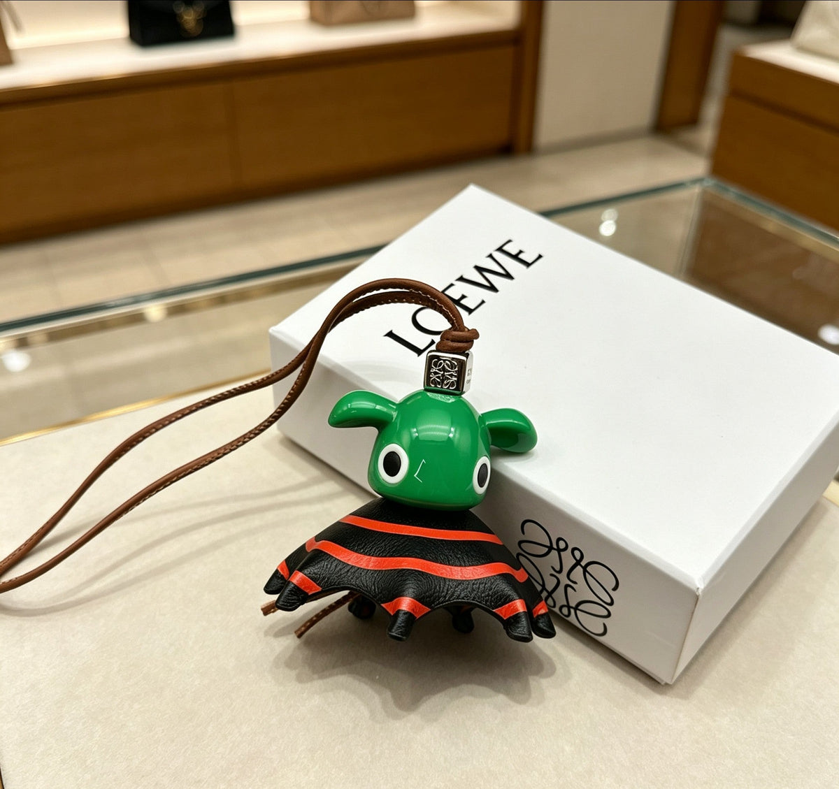 Martin Graham bag charm in polished metal-tone – main product view