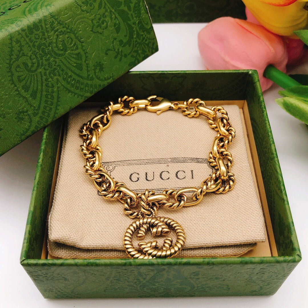 Martin Graham bracelet in polished metal-tone – main product view