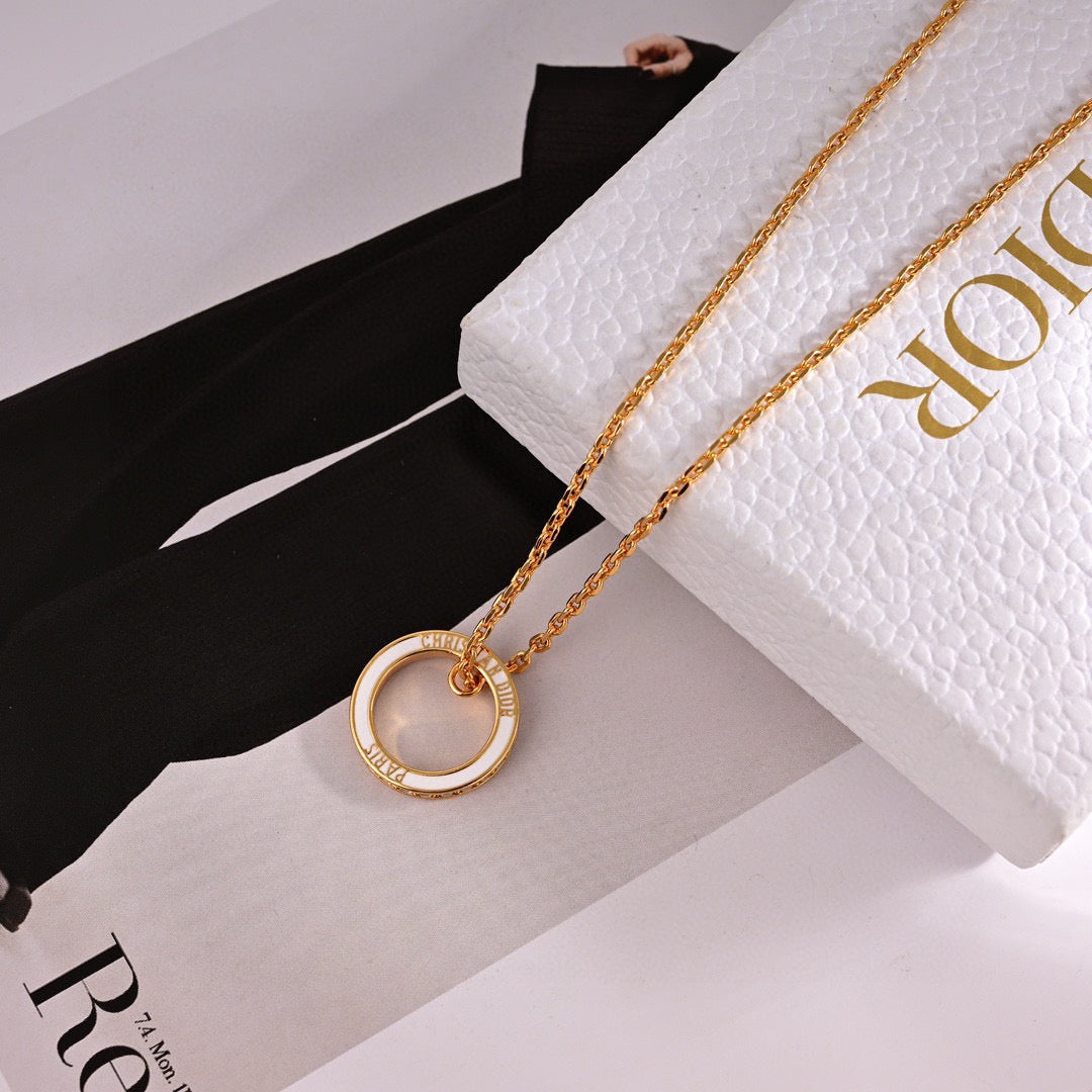 Martin Graham pendant necklace in polished metal-tone – main product view