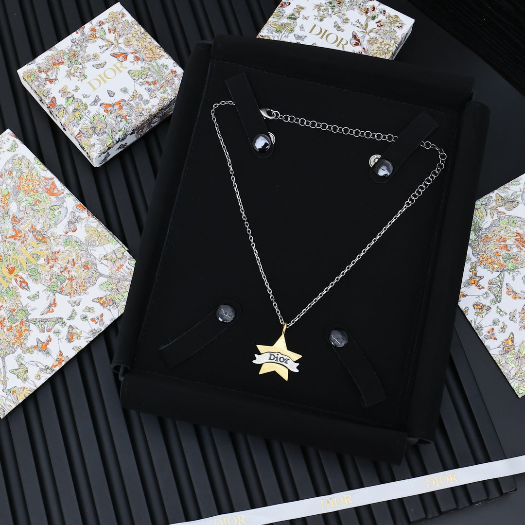 Martin Graham pendant necklace in polished metal-tone – main product view