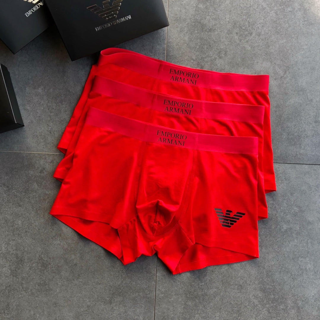 Armani Eagle Graphics Men's Boxer Briefs - 3-Piece Box