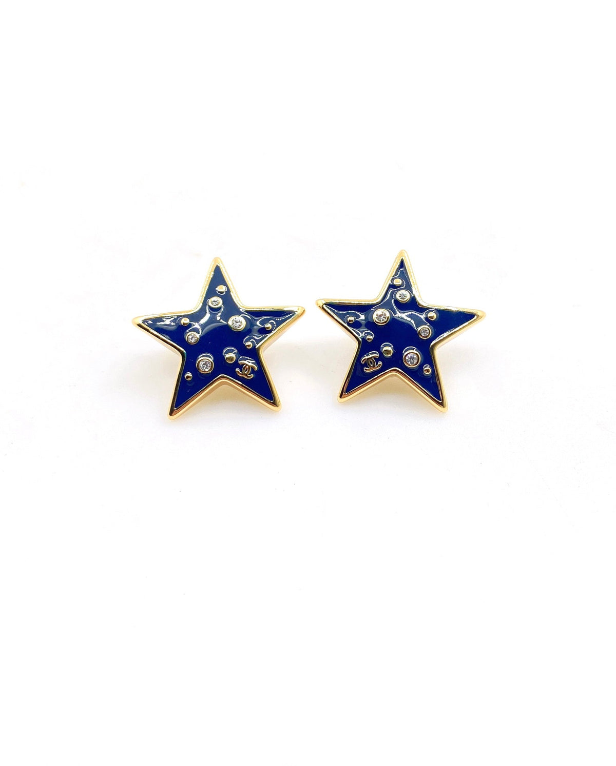Martin Graham stud earrings in polished metal-tone – main product view
