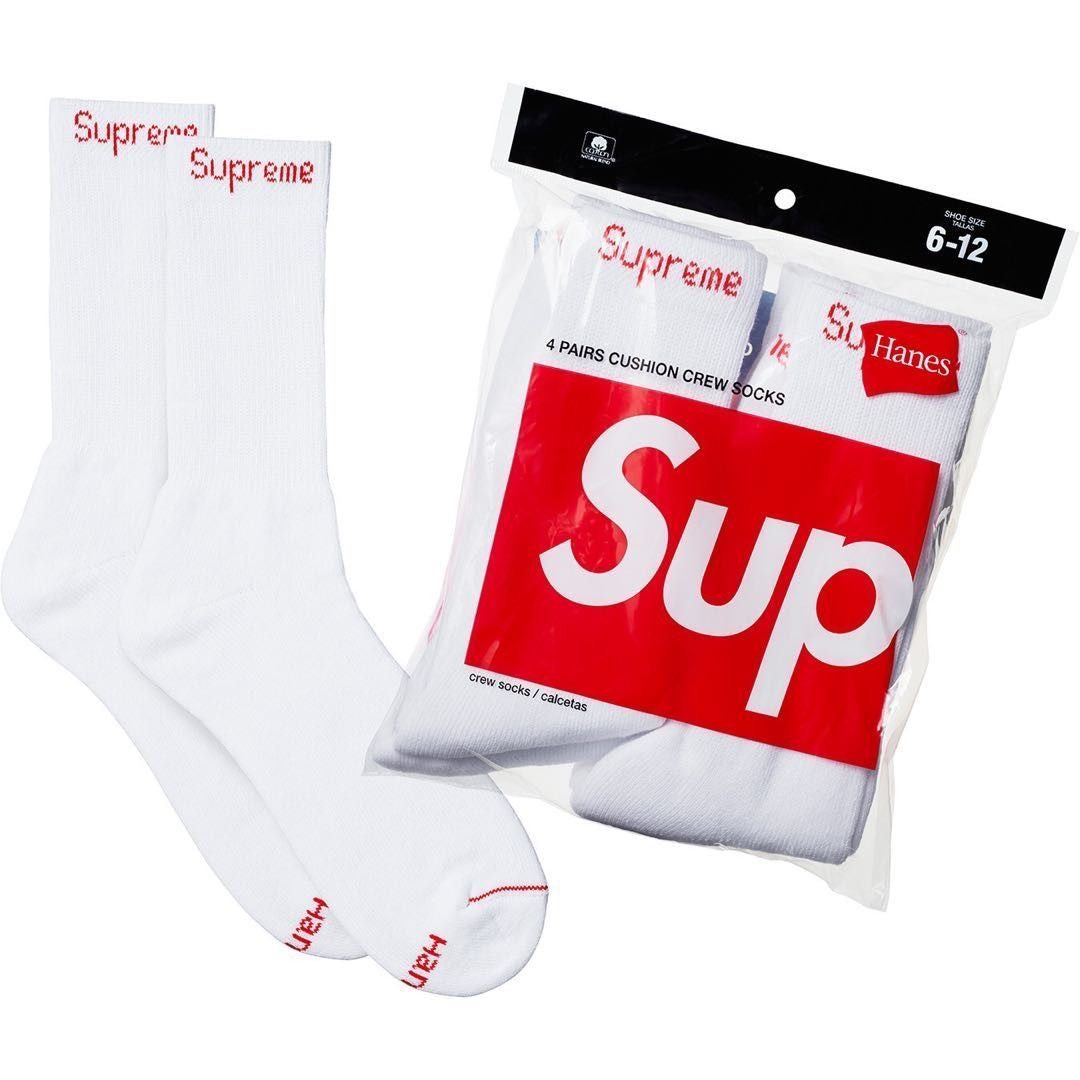 Supreme Cotton Crew Socks - 4-Pair Set