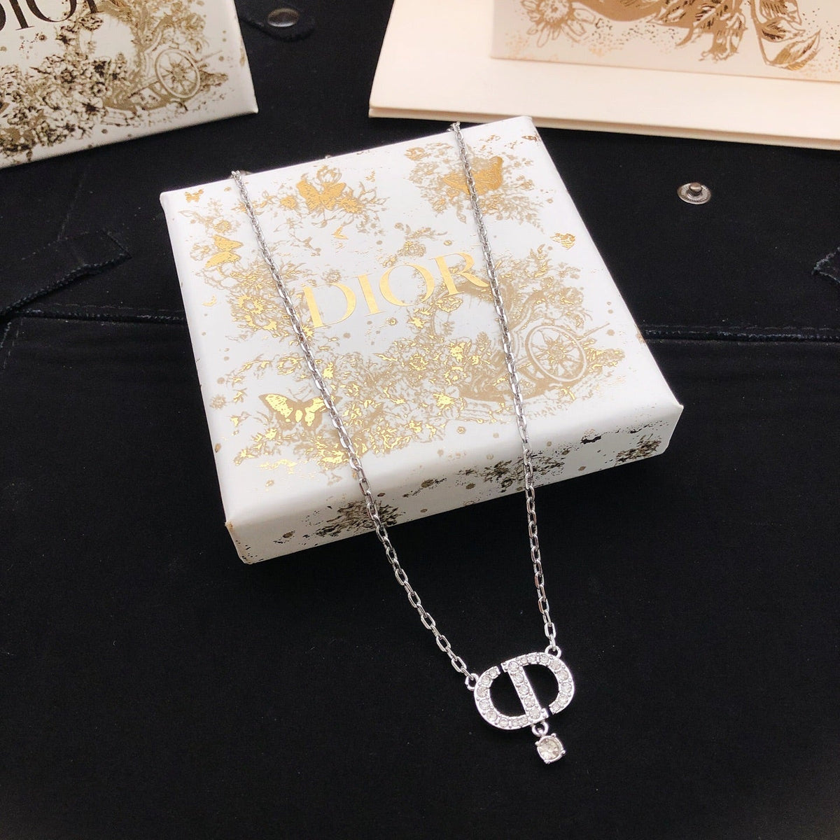 Martin Graham pendant necklace in polished metal-tone – main product view