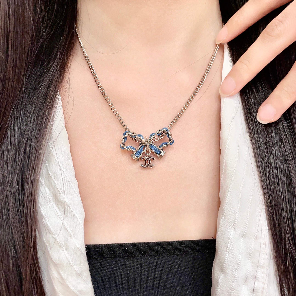 Martin Graham pendant necklace in polished metal-tone – main product view