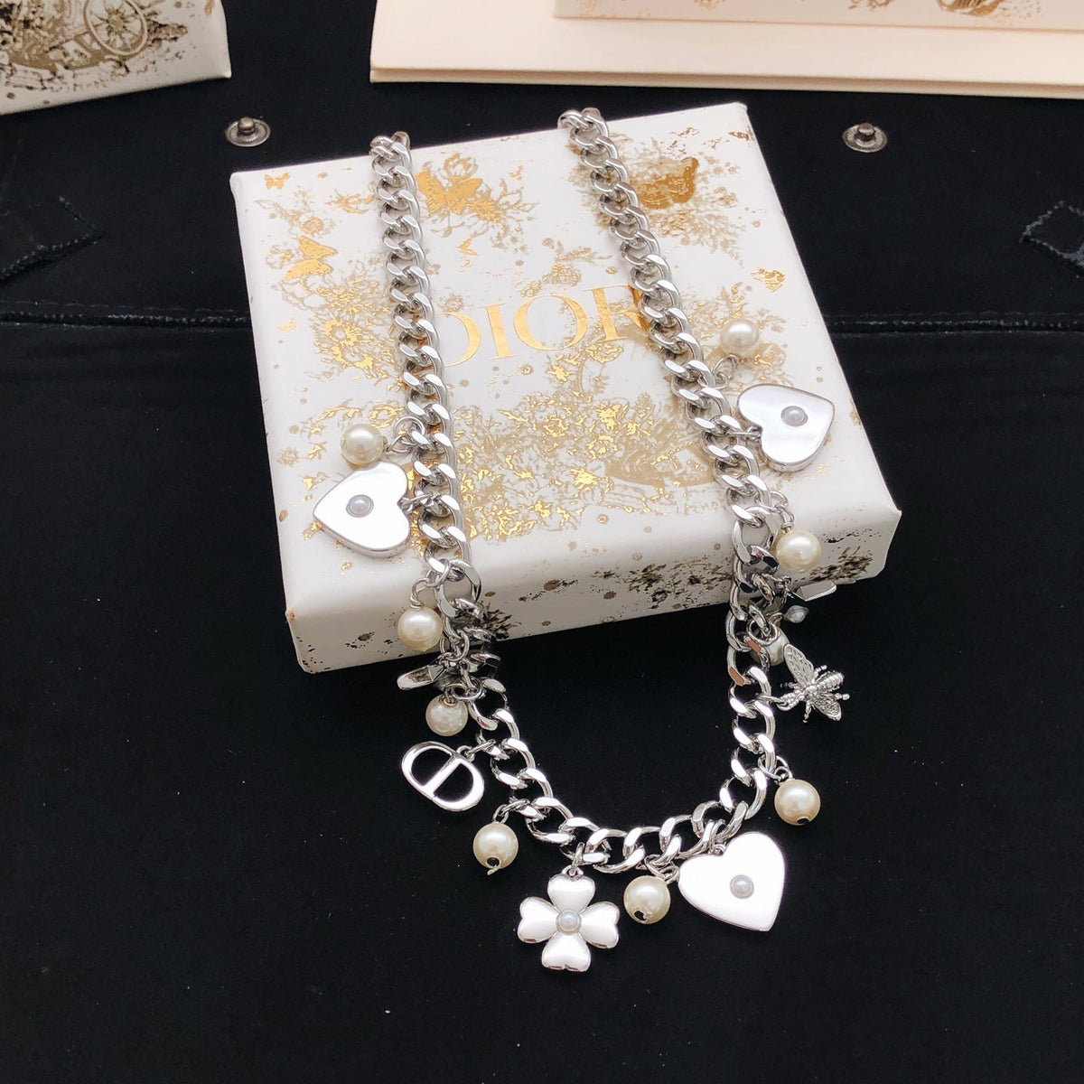 Martin Graham pendant necklace in polished metal-tone – main product view