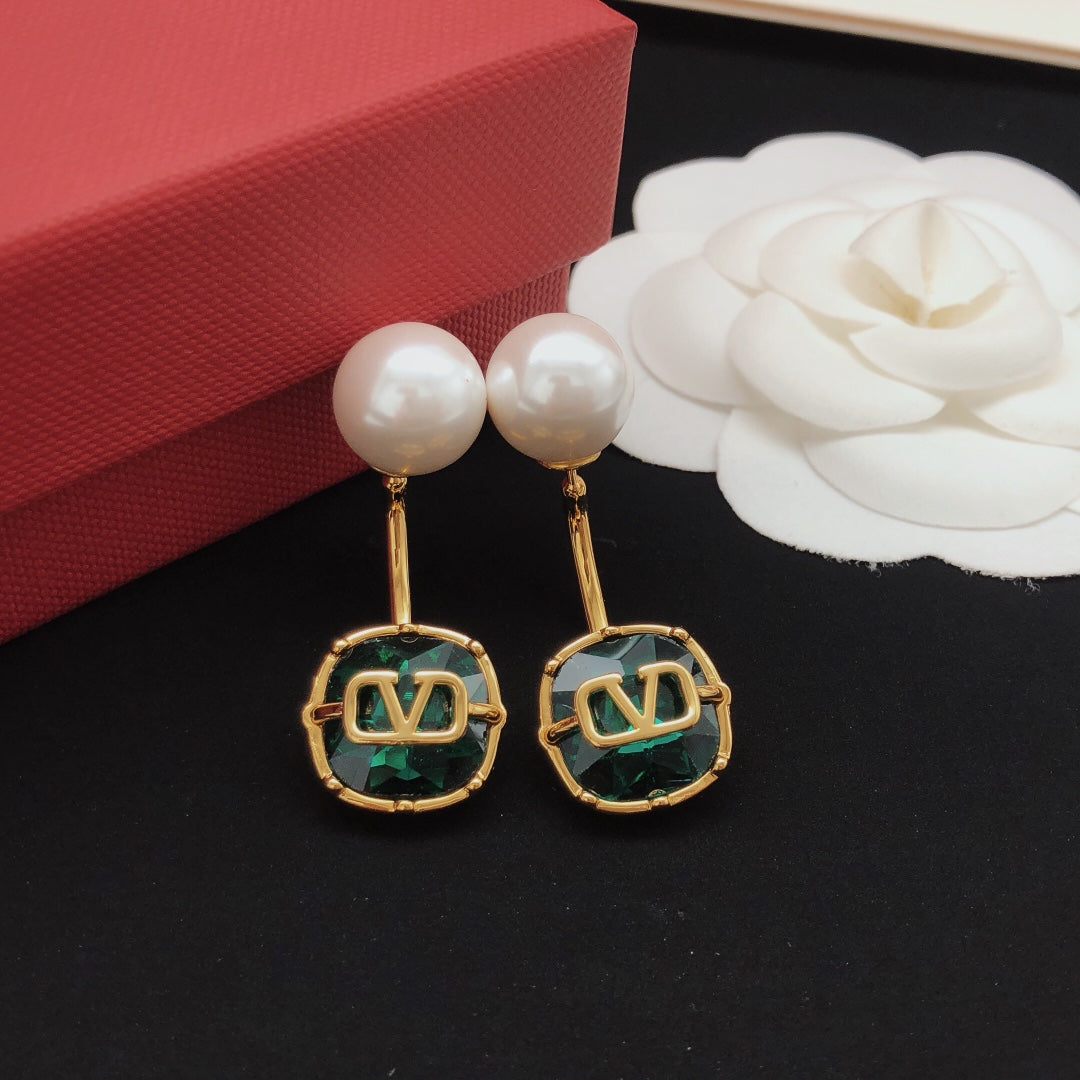 Martin Graham drop earrings in polished metal-tone – main product view