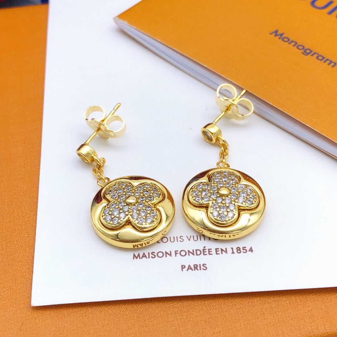 Martin Graham stud earrings in polished metal-tone – main product view