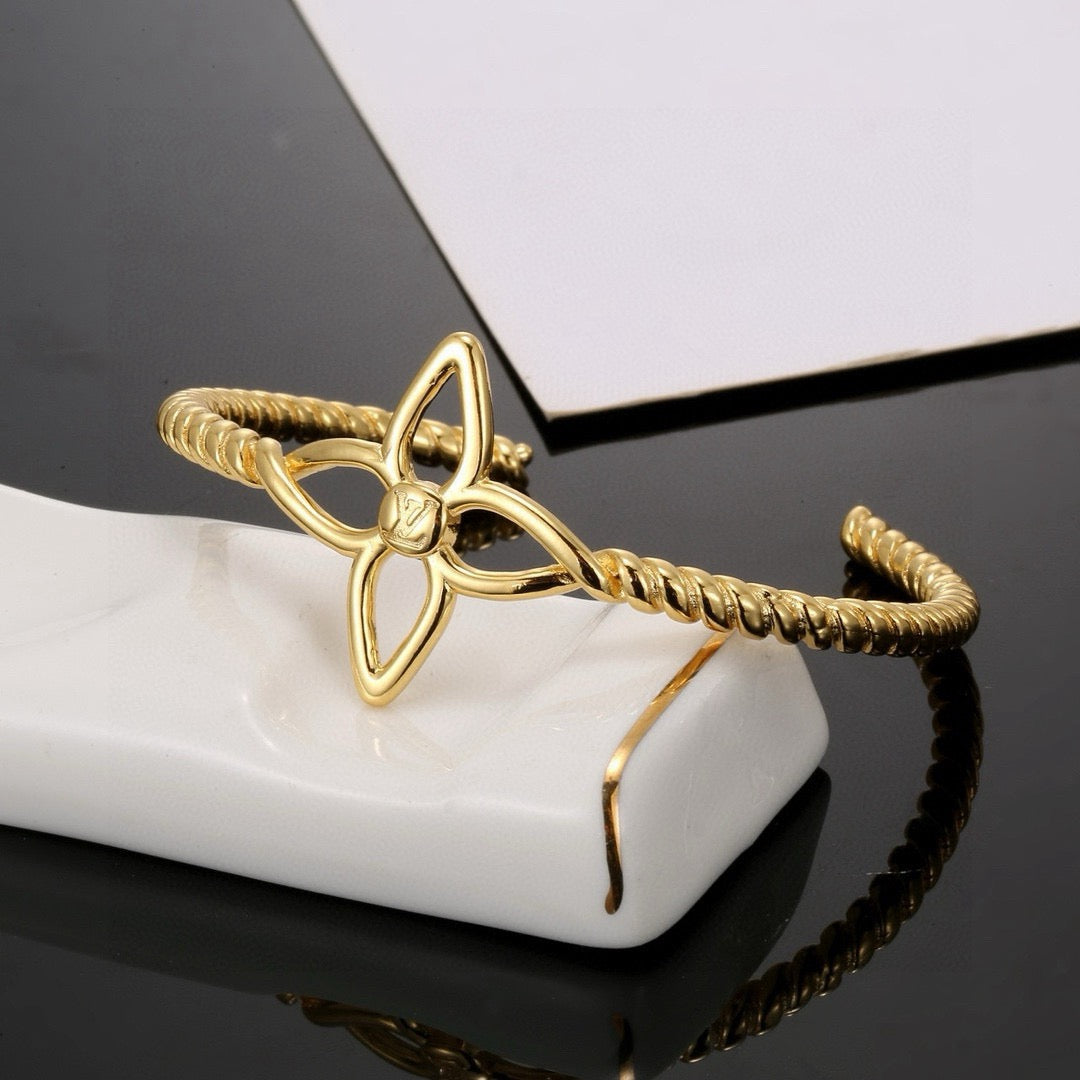 Martin Graham bangle in polished metal-tone – main product view