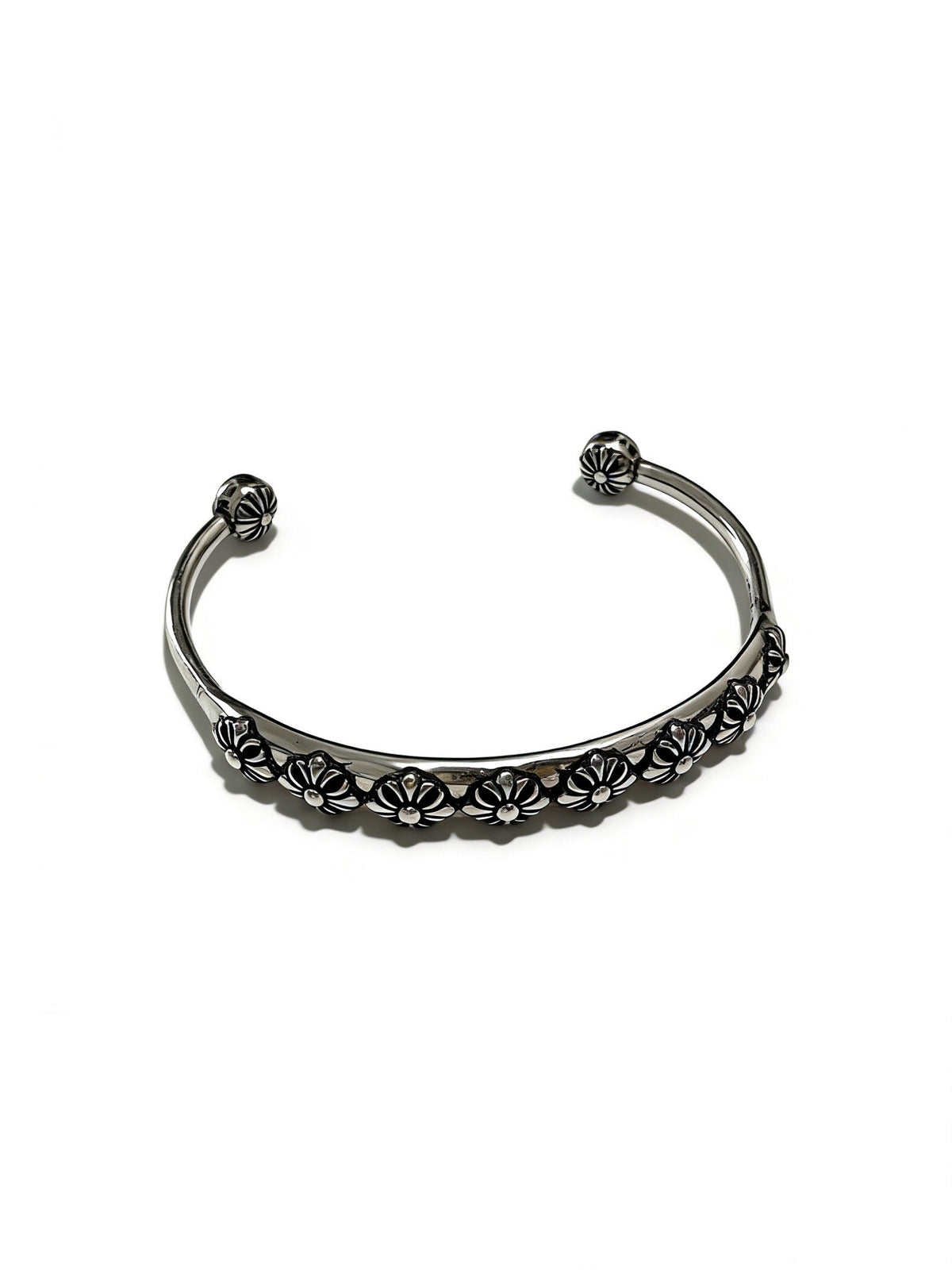Martin Graham bangle in polished metal-tone – main product view