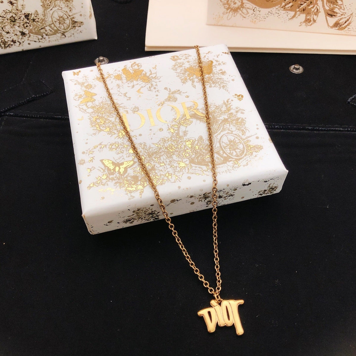 Martin Graham pendant necklace in polished metal-tone – main product view