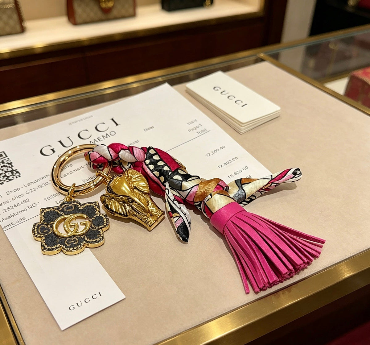 Martin Graham keychain in polished metal-tone – main product view