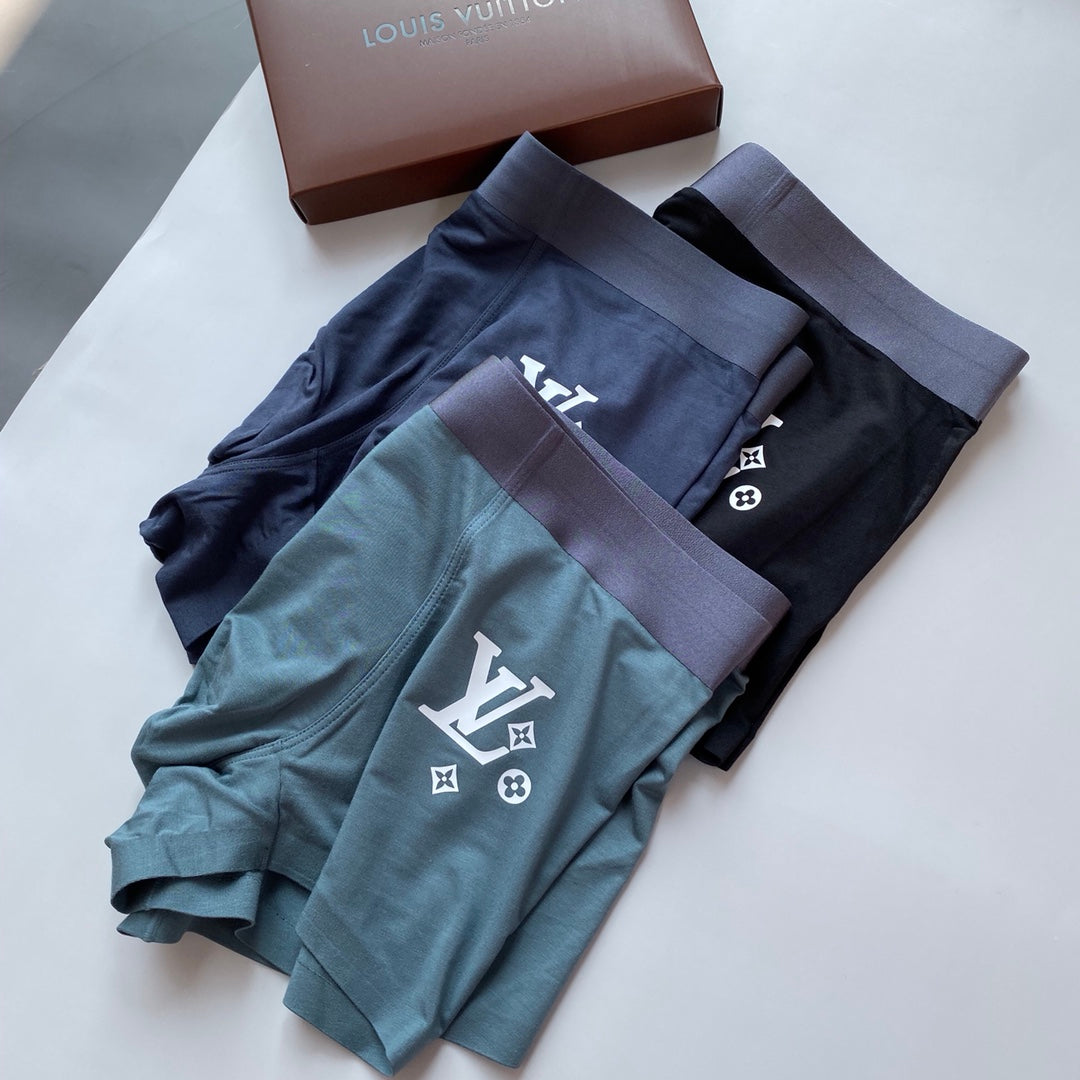 Louis Vuitton Small Emblem Men's Boxer Briefs - 3-Piece Box
