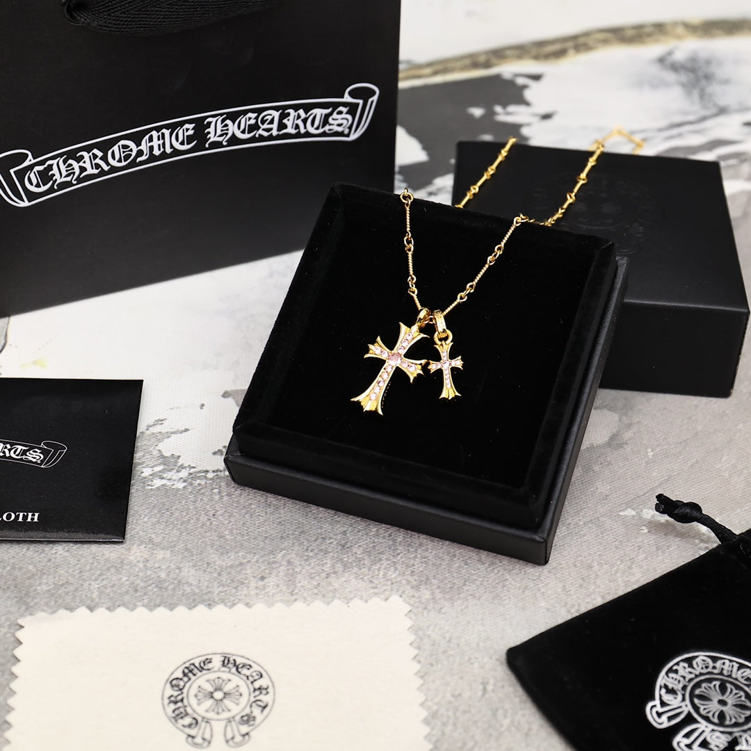 Martin Graham pendant necklace in polished metal-tone – main product view