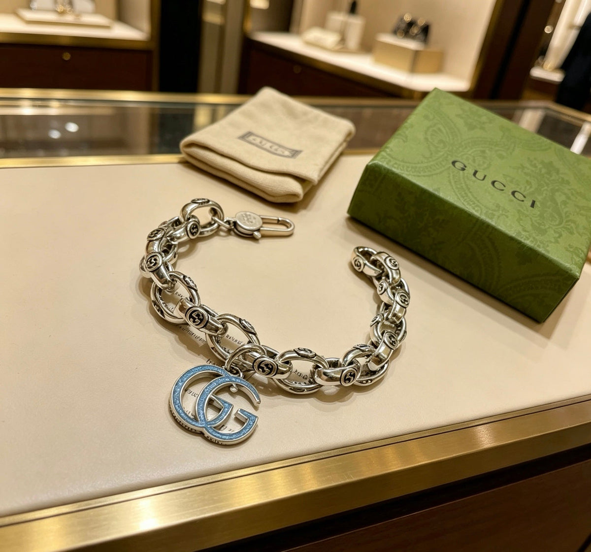Martin Graham bracelet in polished metal-tone – main product view