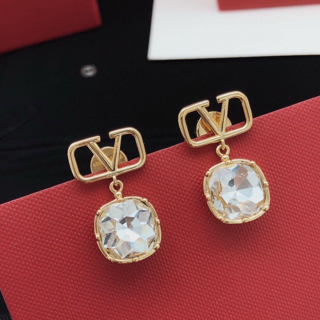 Martin Graham stud earrings in polished metal-tone – main product view