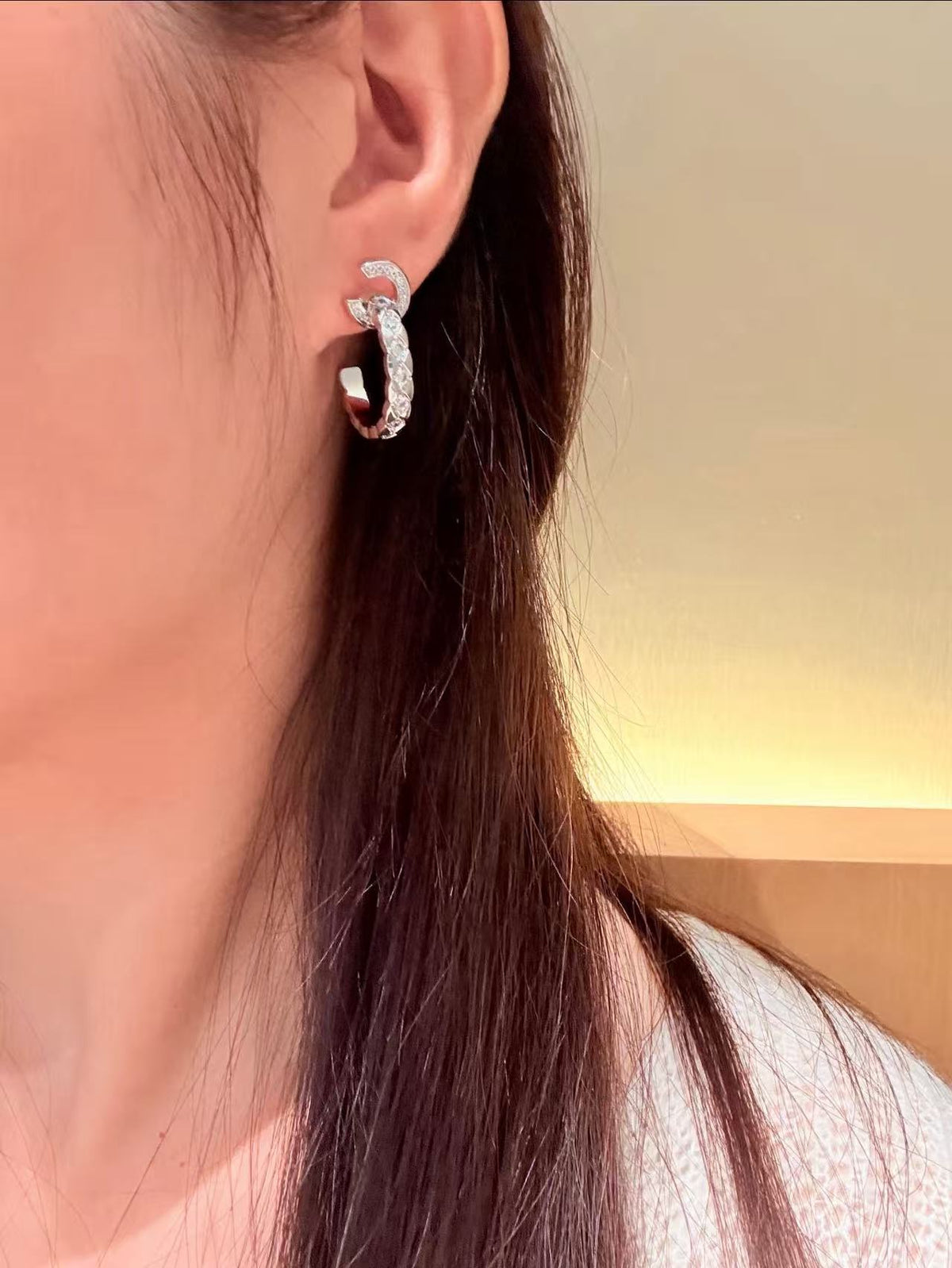 Martin Graham stud earrings in polished metal-tone – main product view
